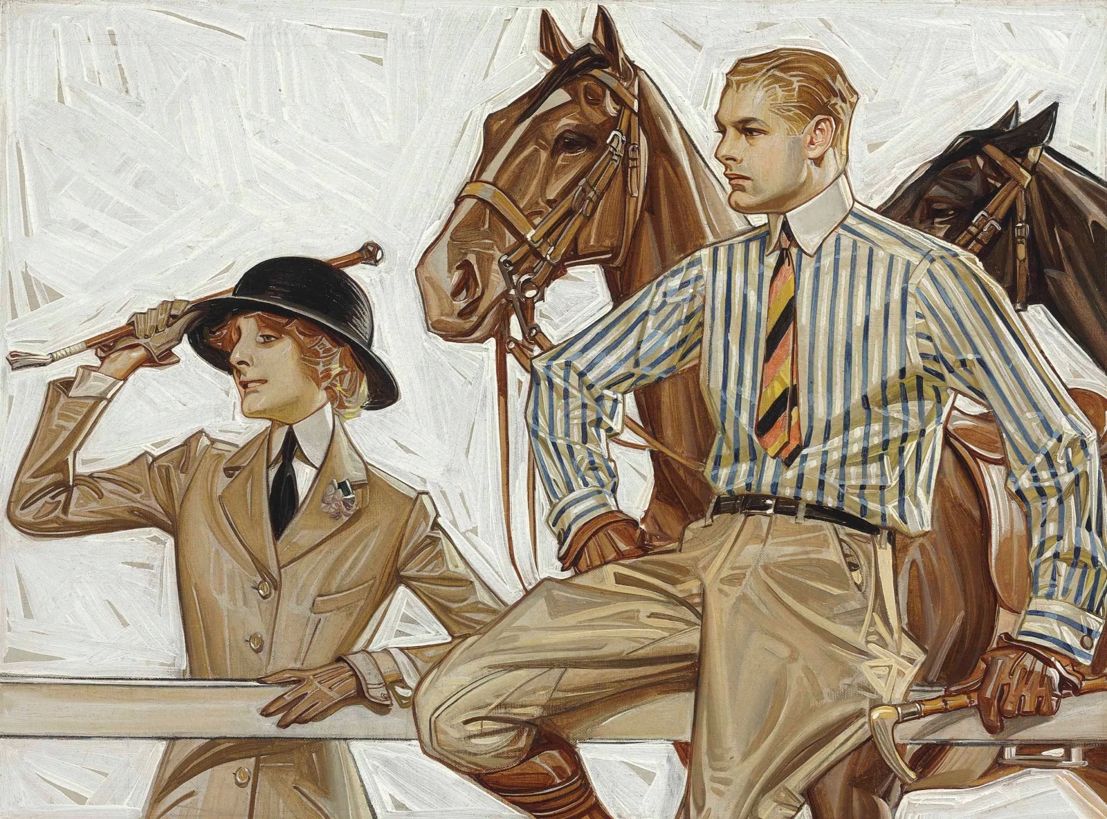 Arrow Collar Ad Wall Art by Joseph Christian Leyendecker - Canvas Print