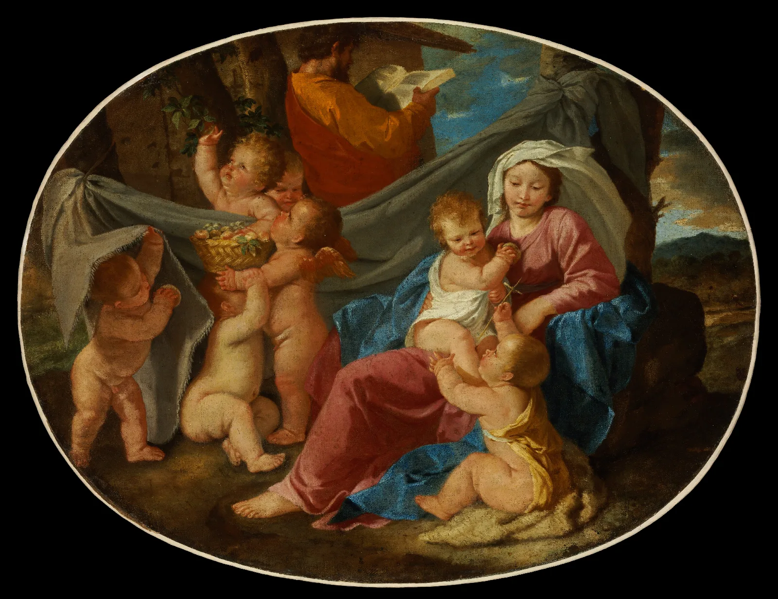 The Rest On The Flight Into Egypt 12 Wall Art by Nicolas Poussin - Canvas Print