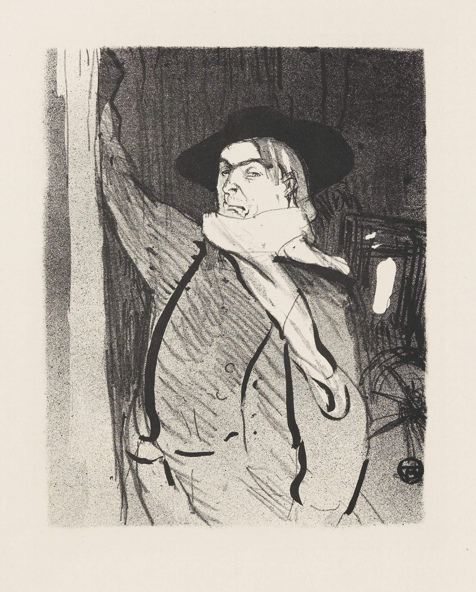 Aristide Bruant 3 Wall Art by Henri de Toulouse-Lautrec - Canvas Print