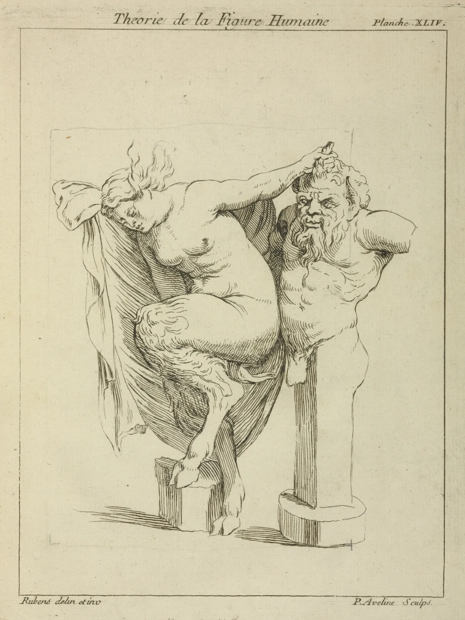 Head And Torso Of Male Stayr And A Female Satyr Wall Art by Peter Paul Rubens - Canvas Print