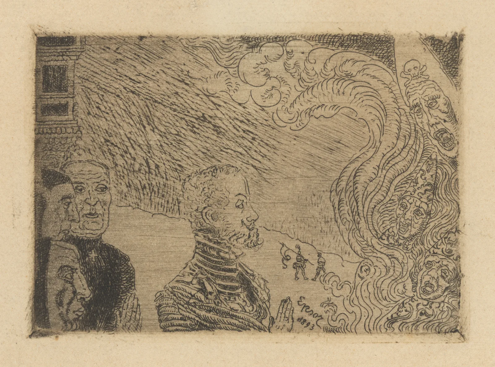 Auto Da Fe 3 Wall Art by James Ensor - Canvas Print