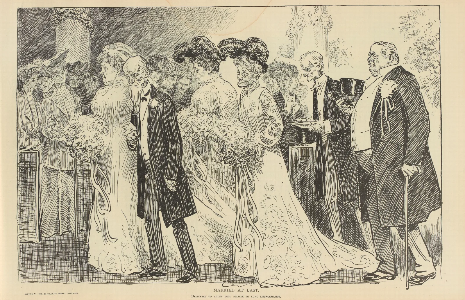 Married At Last Wall Art by Charles Dana Gibson - Canvas Print