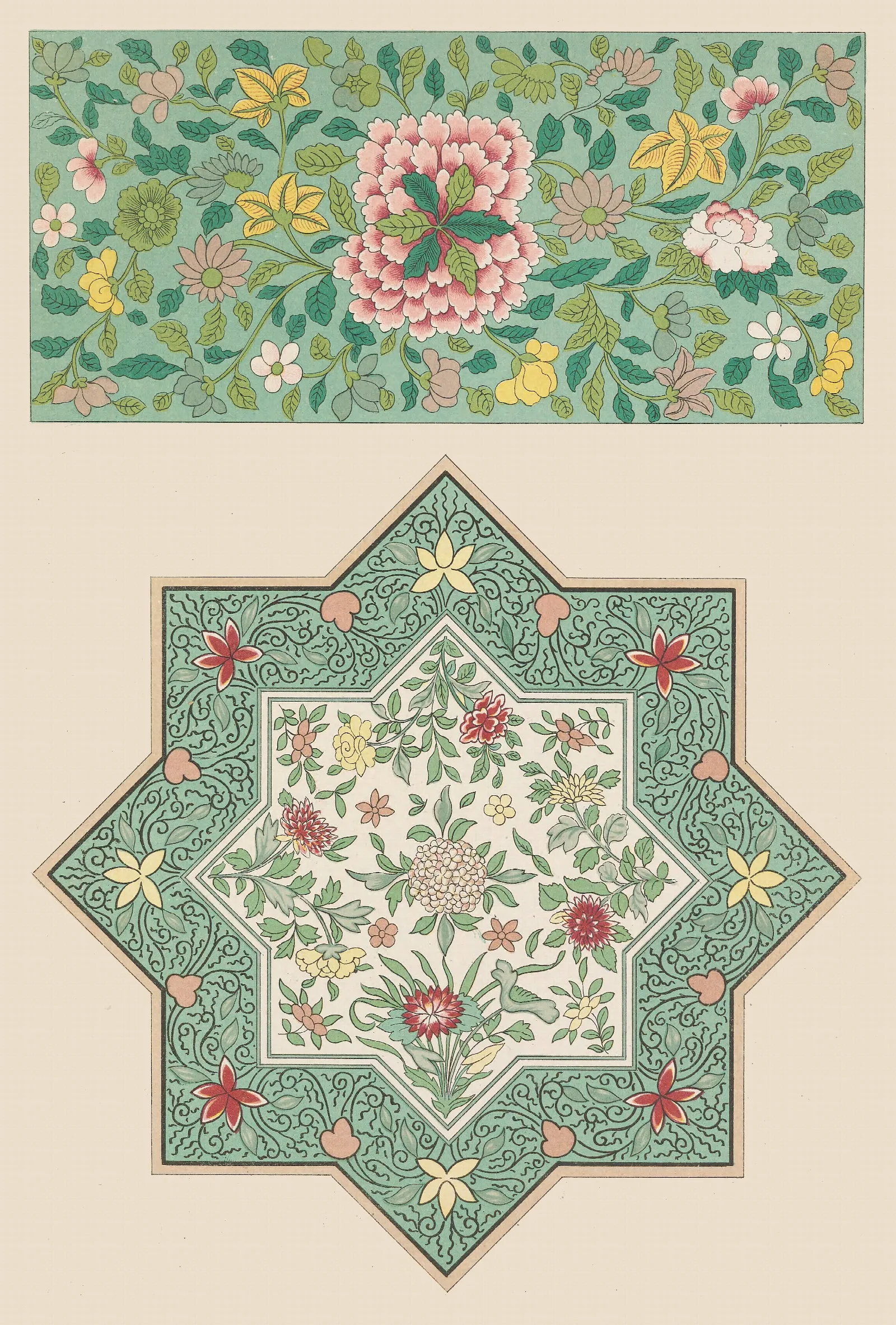 Examples Of Chinese Ornament Pl 78 Wall Art by Owen Jones - Canvas Print
