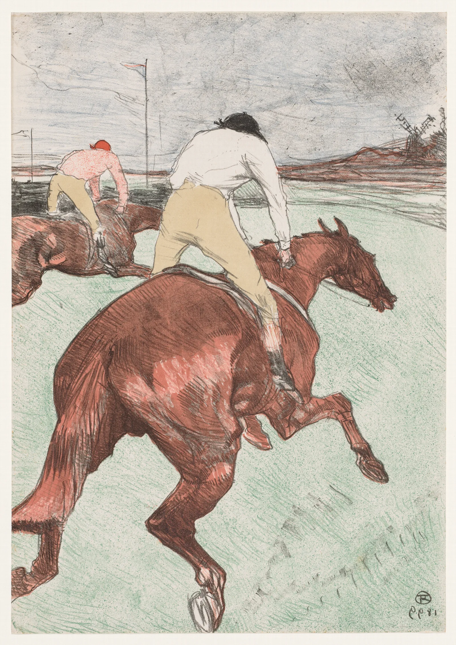 The Jockey Wall Art by Henri de Toulouse-Lautrec - Canvas Print