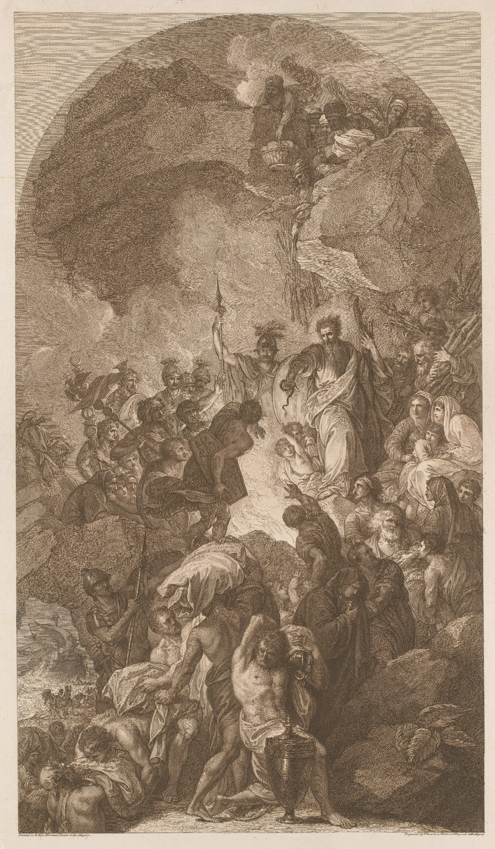 St Paul 4 Wall Art by Benjamin West - Canvas Print