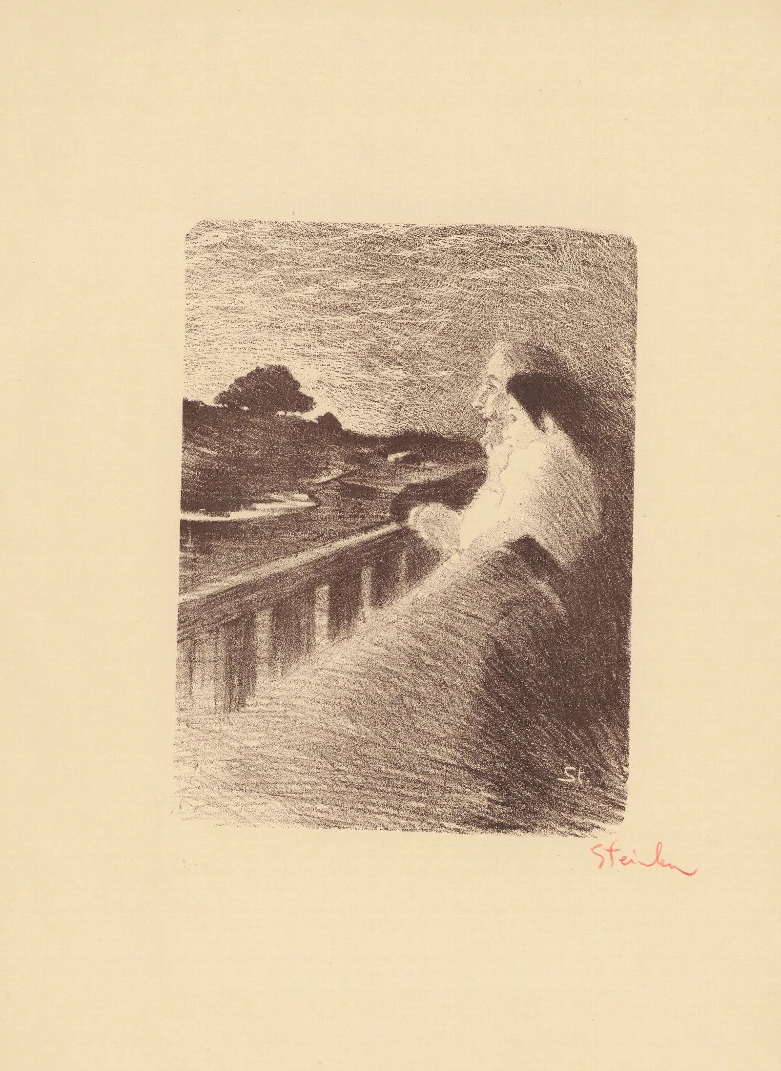 Chanson Crepusculaire 2 Wall Art by Théophile Alexandre Steinlen - Canvas Print
