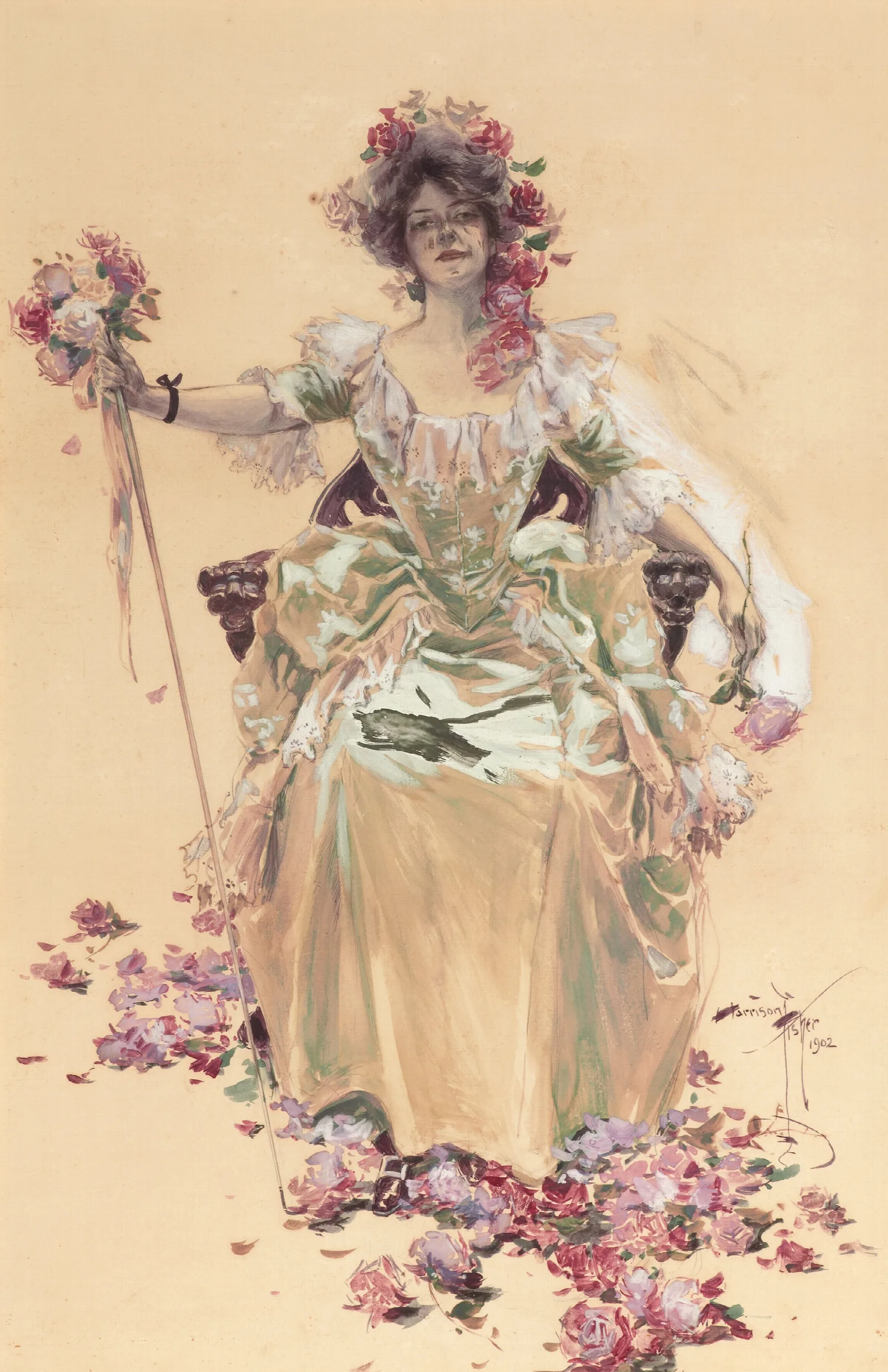 Saturday Evening Post Cover May 10 Wall Art by Harrison Fisher - Canvas Print