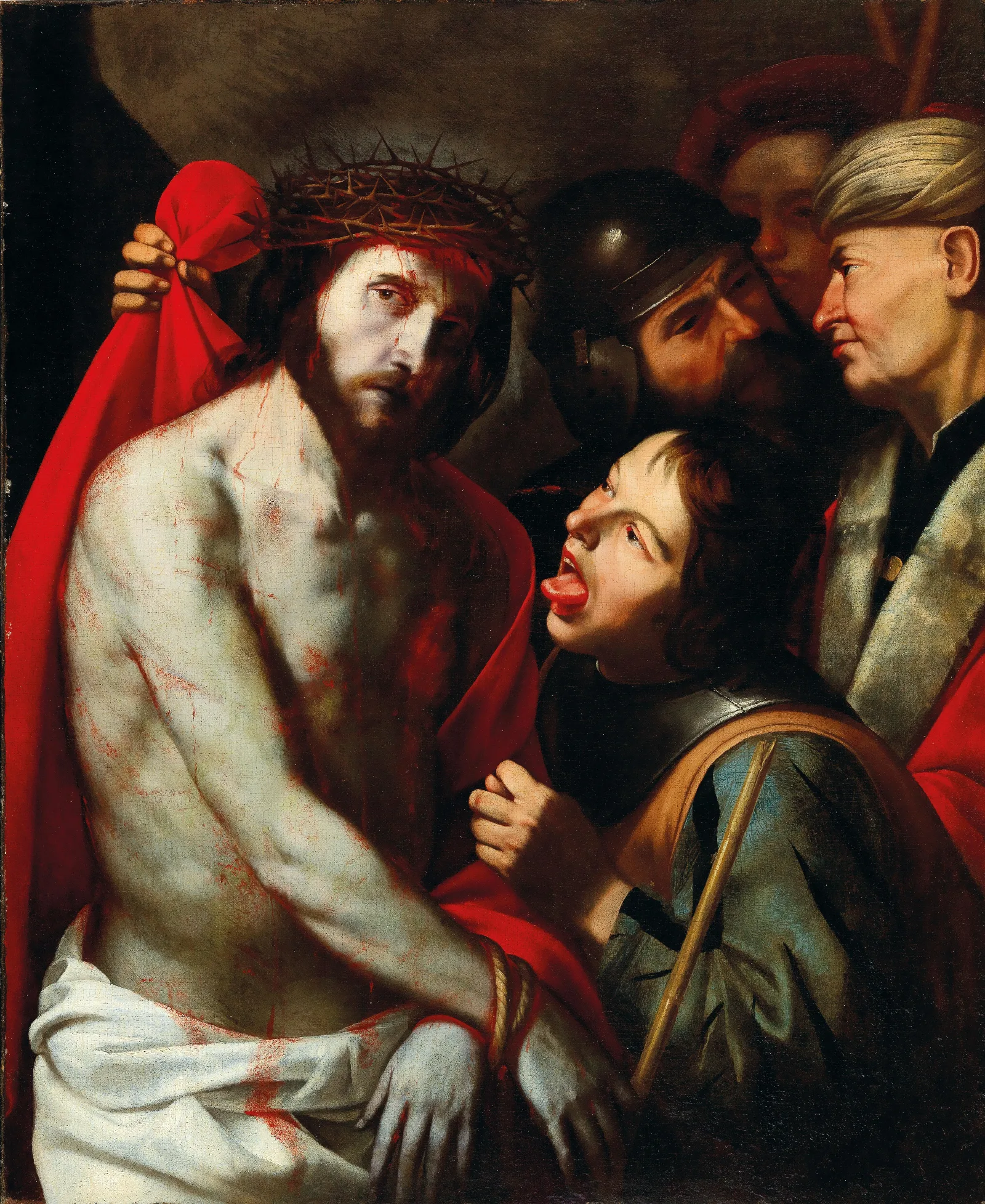 The Mocking Of Christ 9 Wall Art by Jusepe de Ribera - Canvas Print