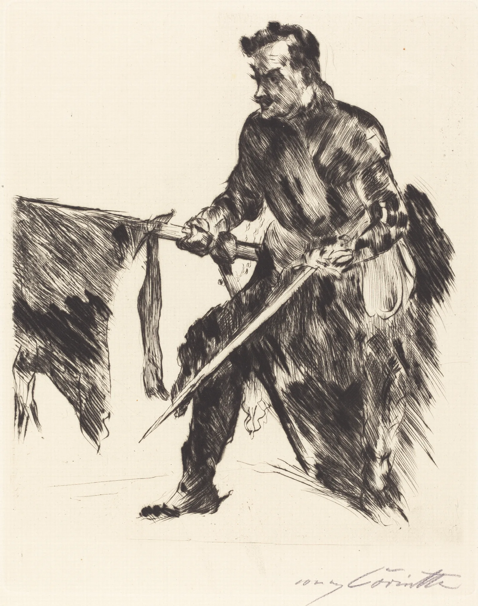 The Actor Rudolf Rittner In The Role Of Florian Geyer Wall Art by Lovis Corinth - Canvas Print