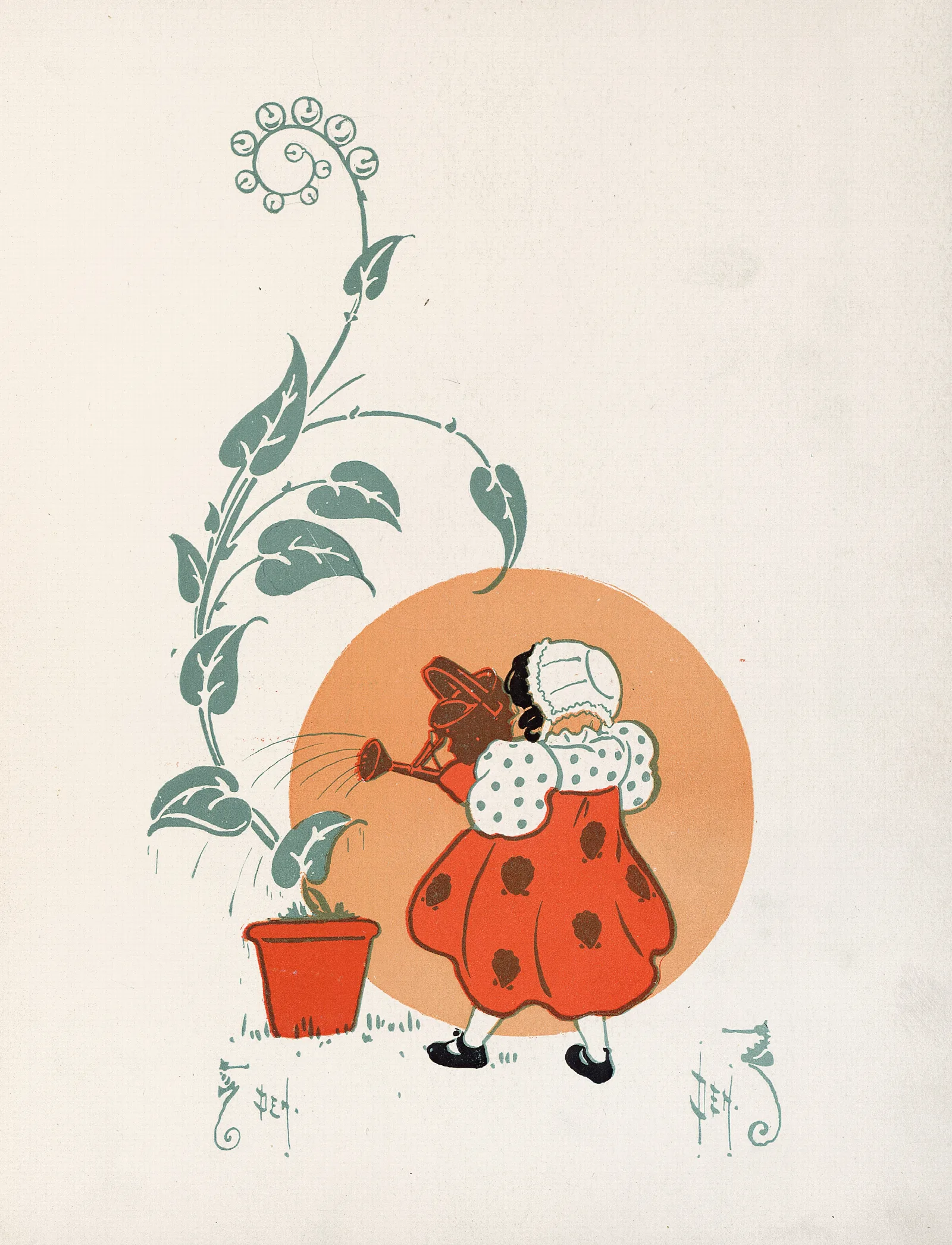 Denslows Mother Goose Pl 02 Wall Art by William Wallace Denslow - Canvas Print