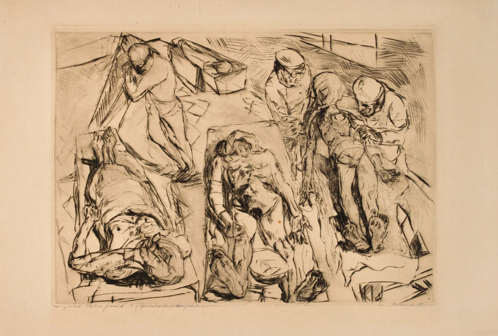 Morgue Wall Art by Max Beckmann - Canvas Print