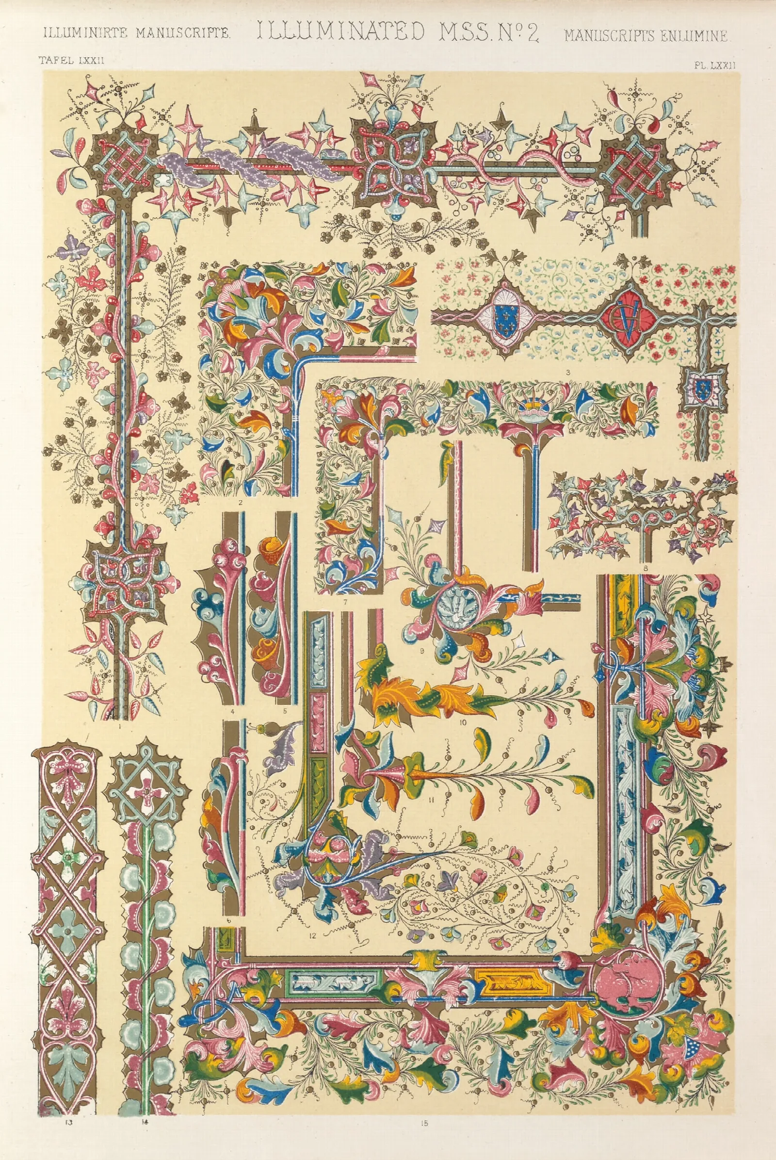 Illuminated Manuscripts No 2 Wall Art by Owen Jones - Canvas Print