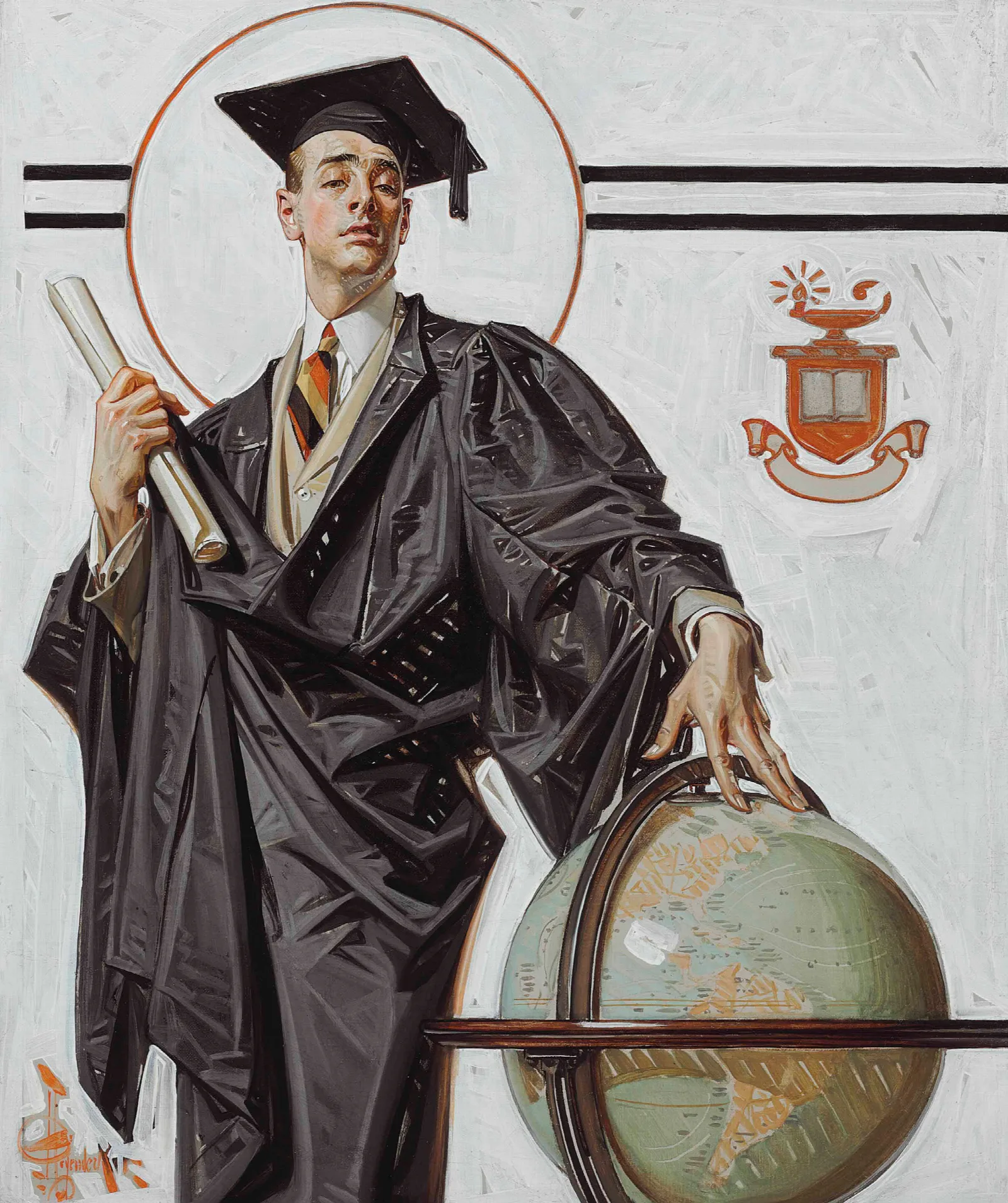 June Graduate Wall Art by Joseph Christian Leyendecker - Canvas Print