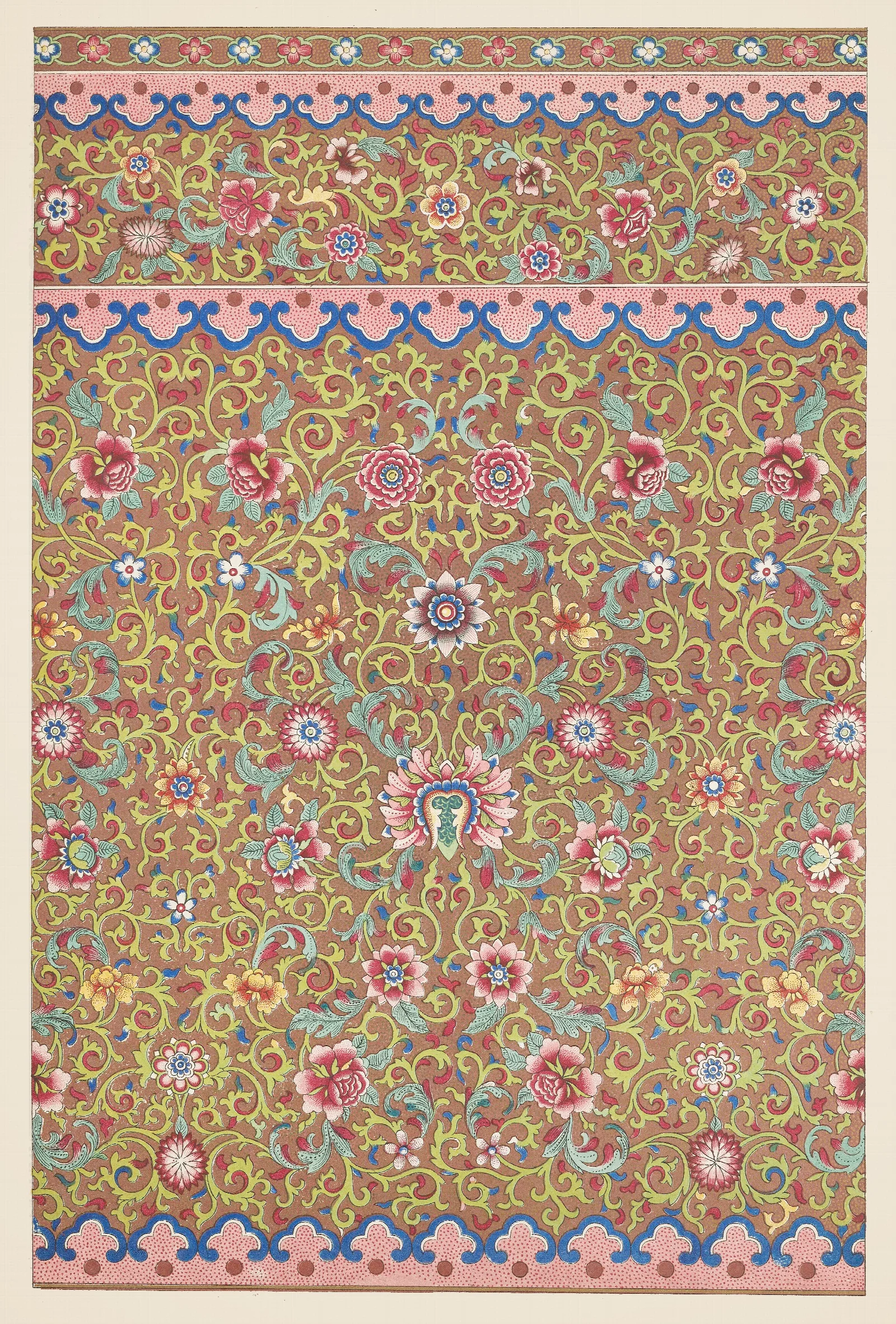 Examples Of Chinese Ornament Pl 51 Wall Art by Owen Jones - Canvas Print