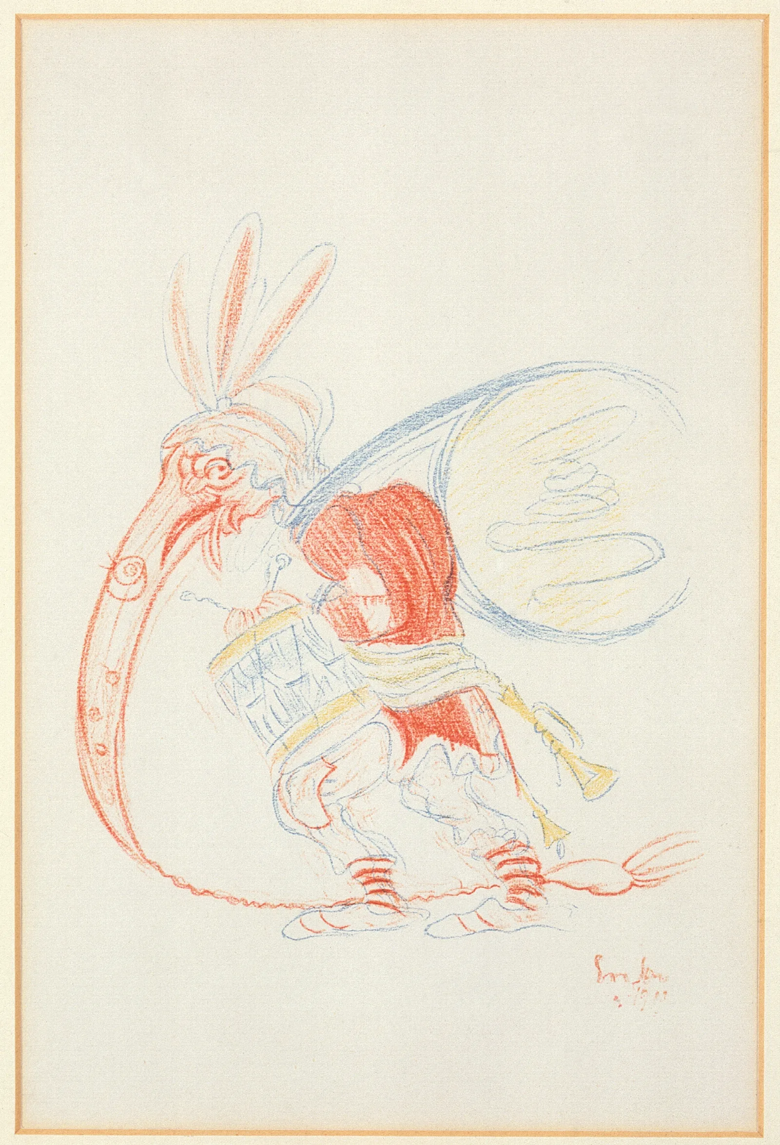 Pituiton Met De Lange Neus Wall Art by James Ensor - Canvas Print