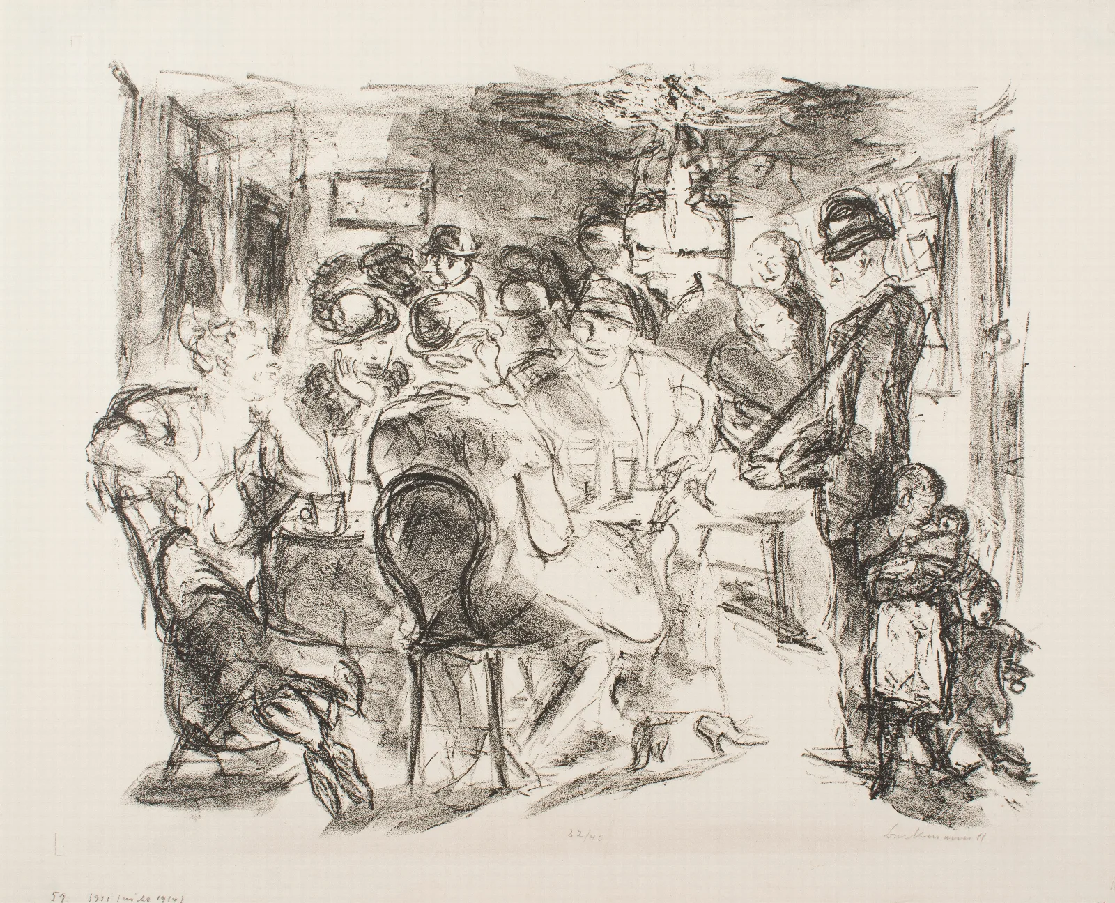 Tavern 2 Wall Art by Max Beckmann - Canvas Print