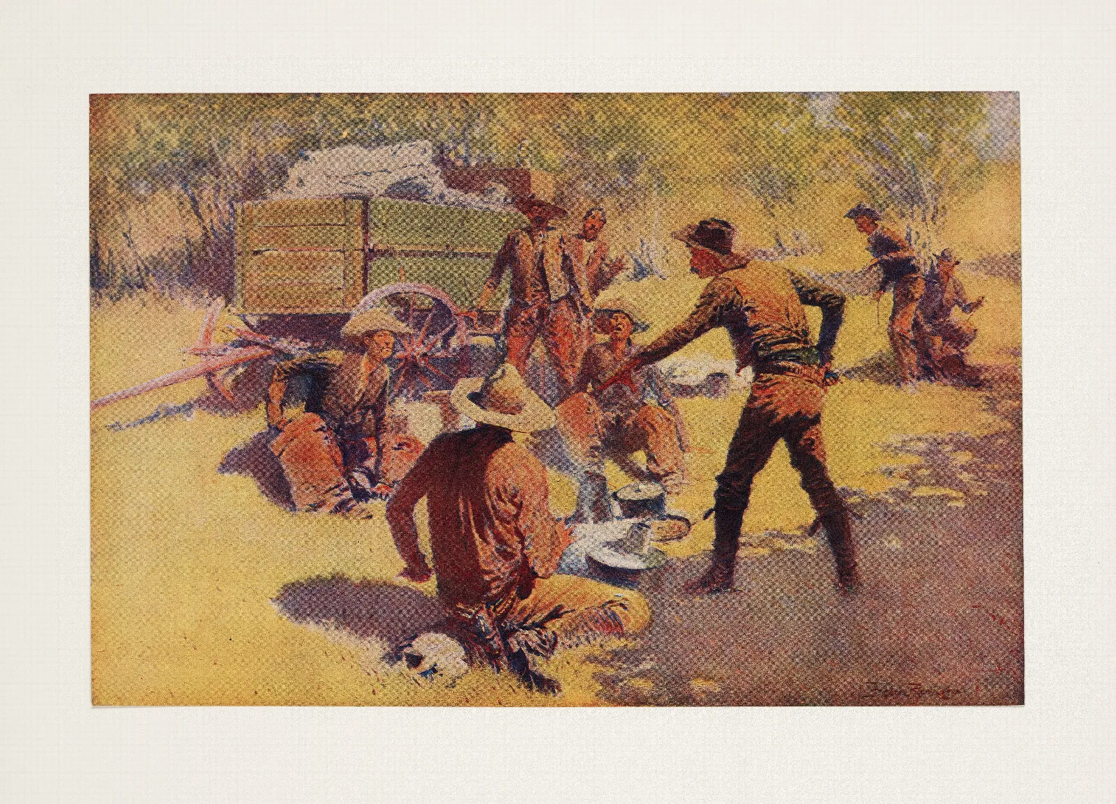 The Quarrel Wall Art by Frederic Remington - Canvas Print