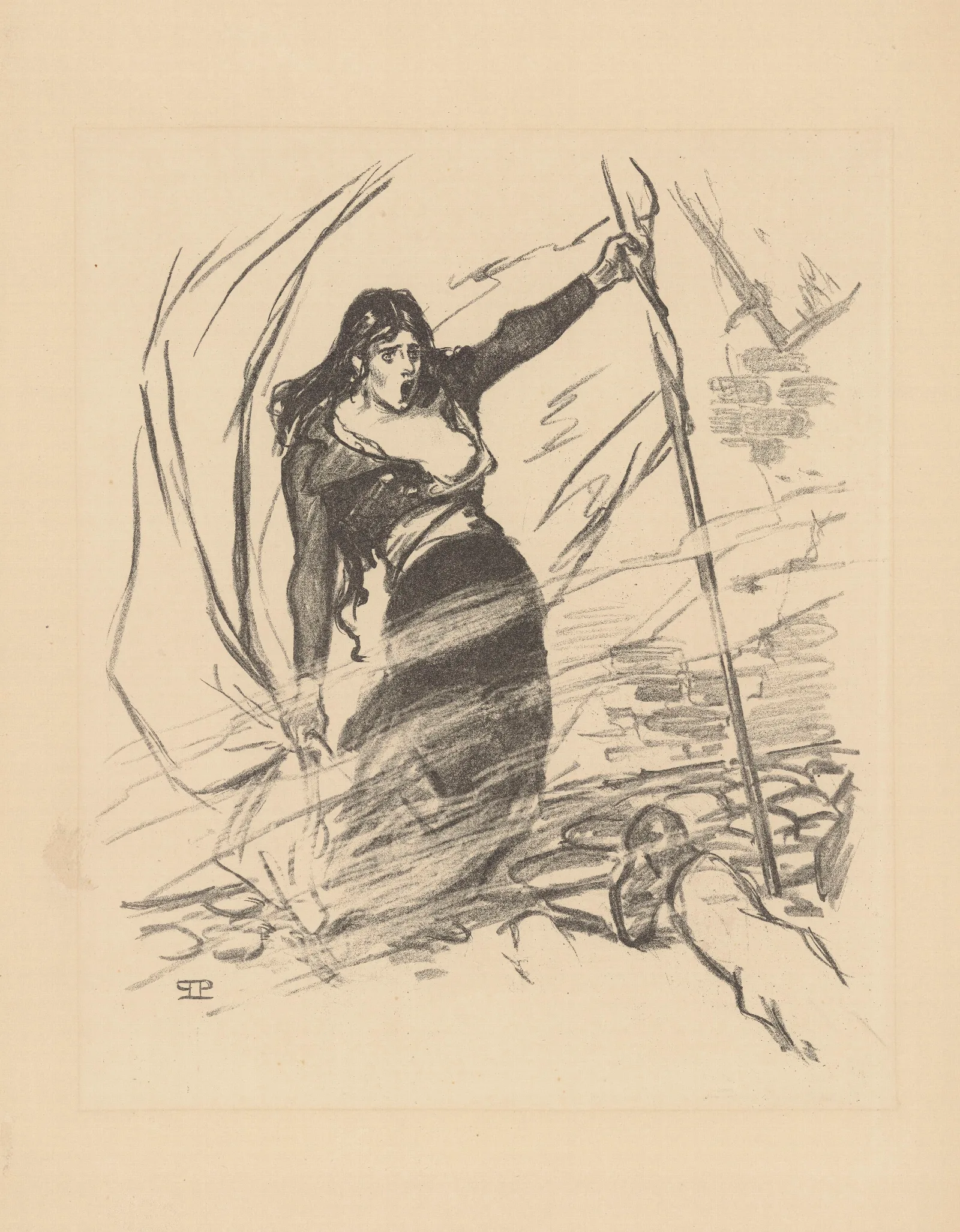 Mai 1871 Wall Art by Théophile Alexandre Steinlen - Canvas Print