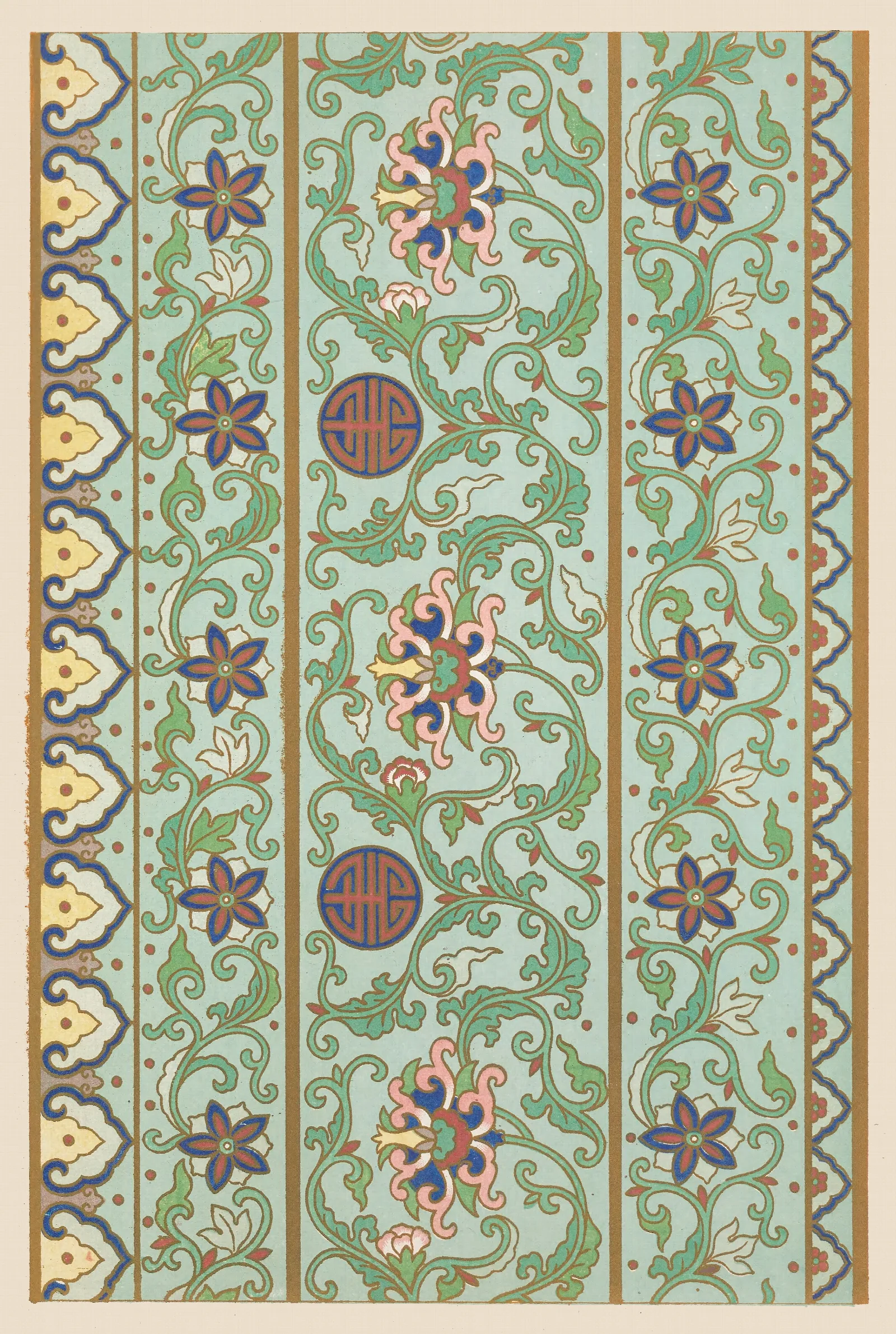 Examples Of Chinese Ornament Pl 29 Wall Art by Owen Jones - Canvas Print