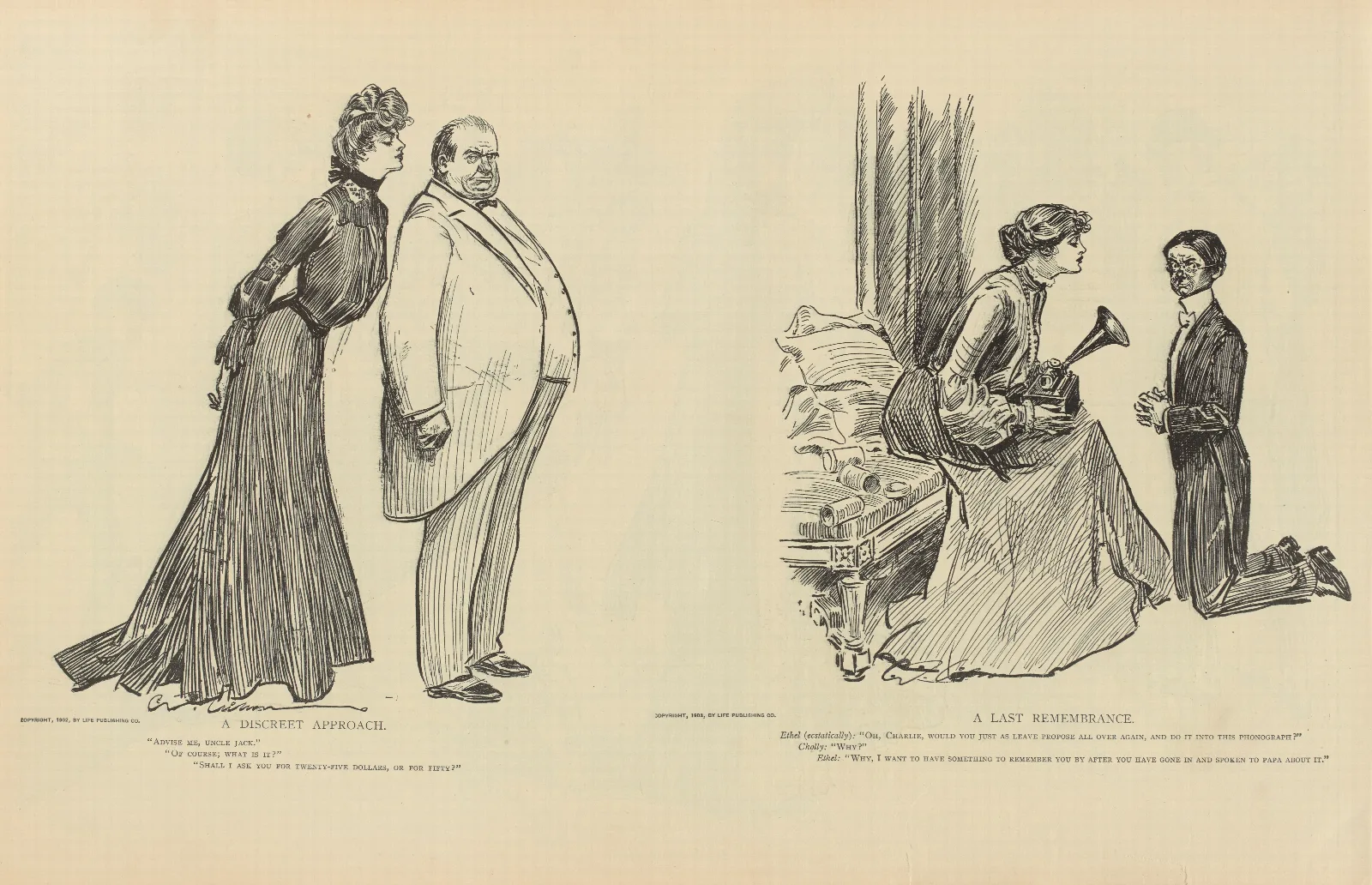 A Last Remembrance Wall Art by Charles Dana Gibson - Canvas Print