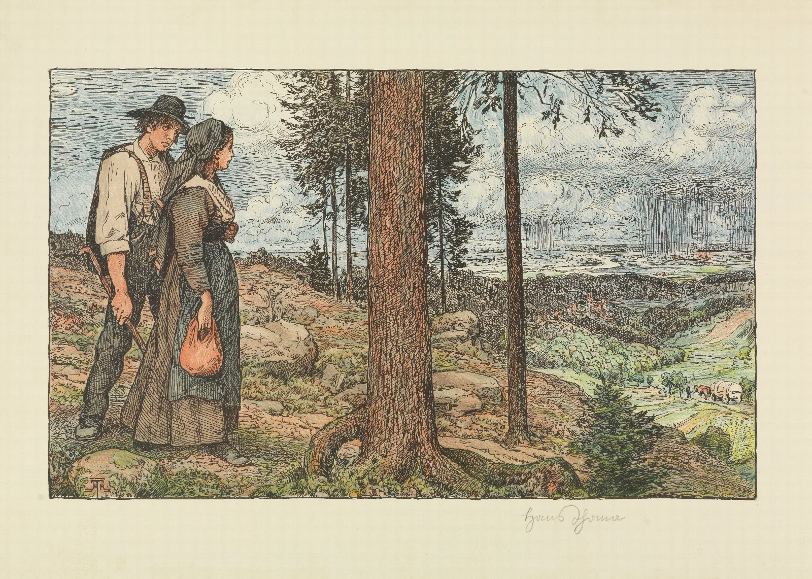 Heimatlos Wall Art by Hans Thoma - Canvas Print