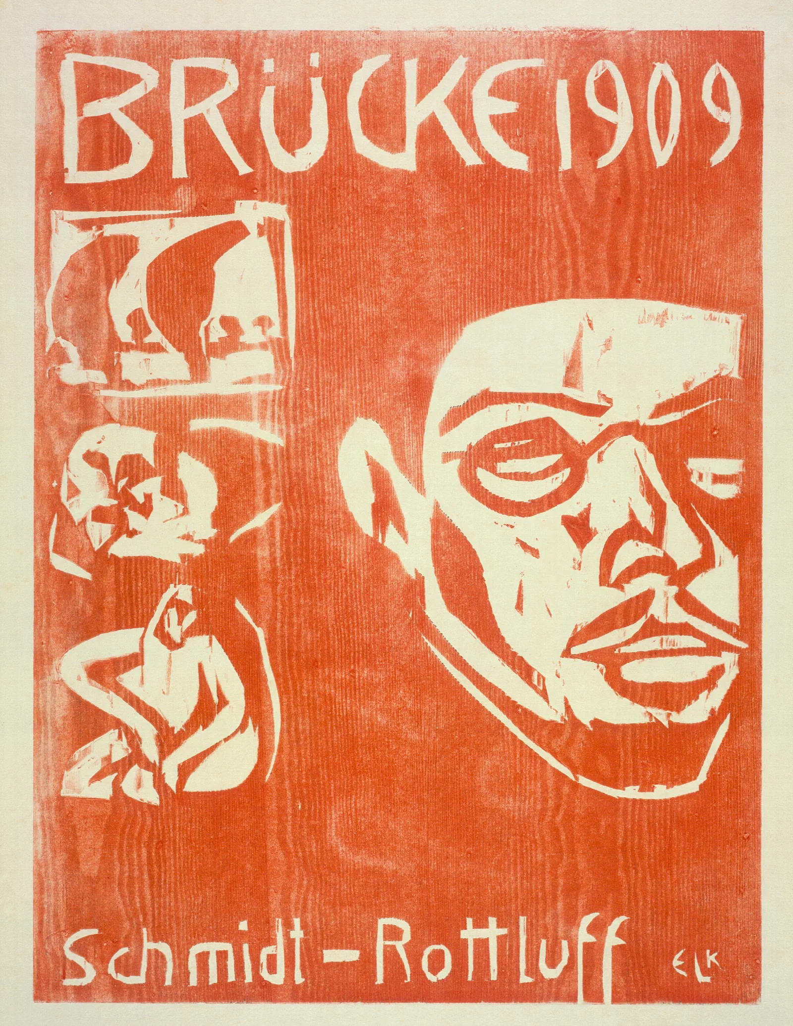 Portrait Of Schmidt Rottluff Wall Art by Ernst Ludwig Kirchner - Canvas Print