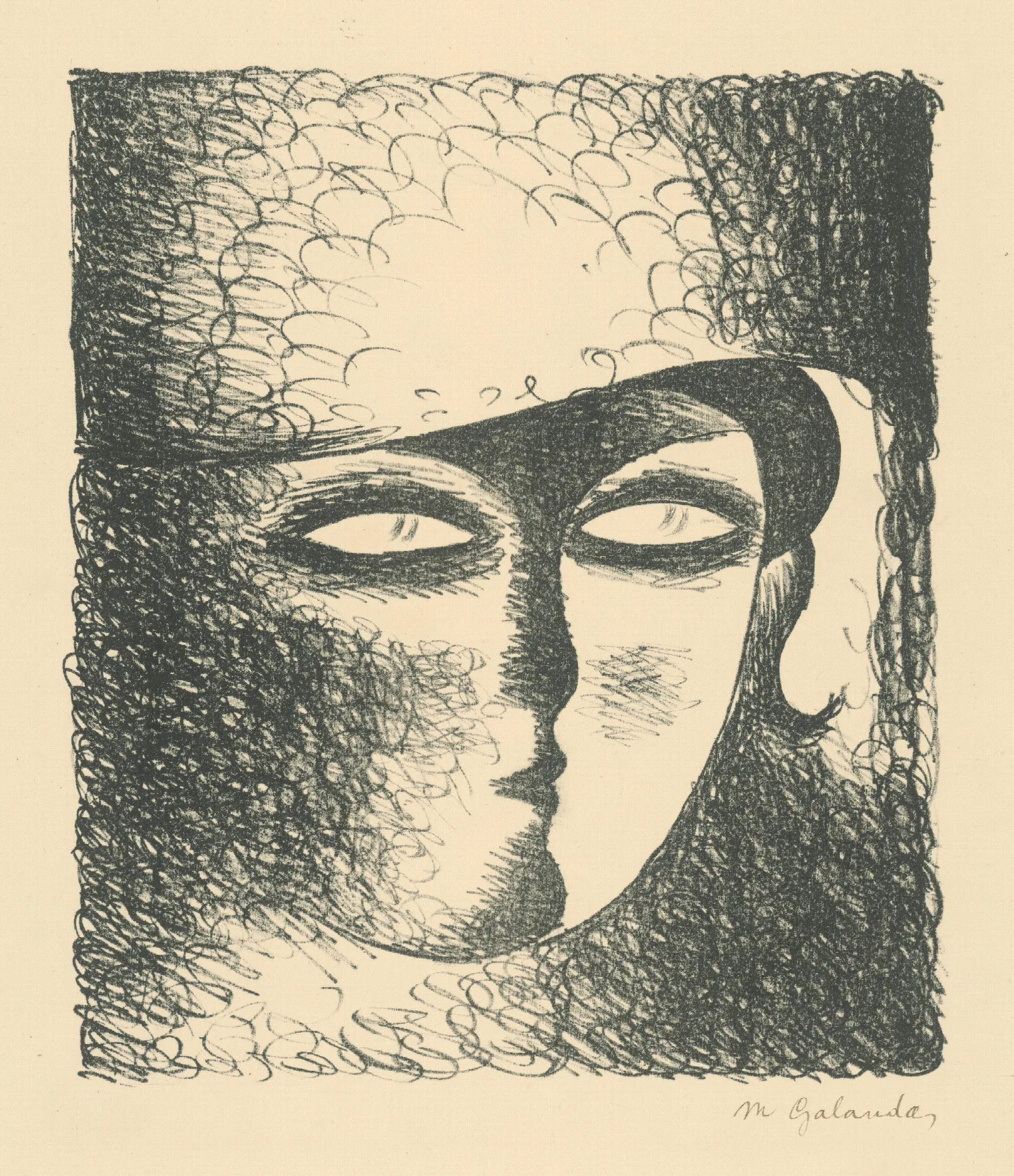 The Head Of A Young Woman In A Hat Wall Art by Mikuláš Galanda - Canvas Print
