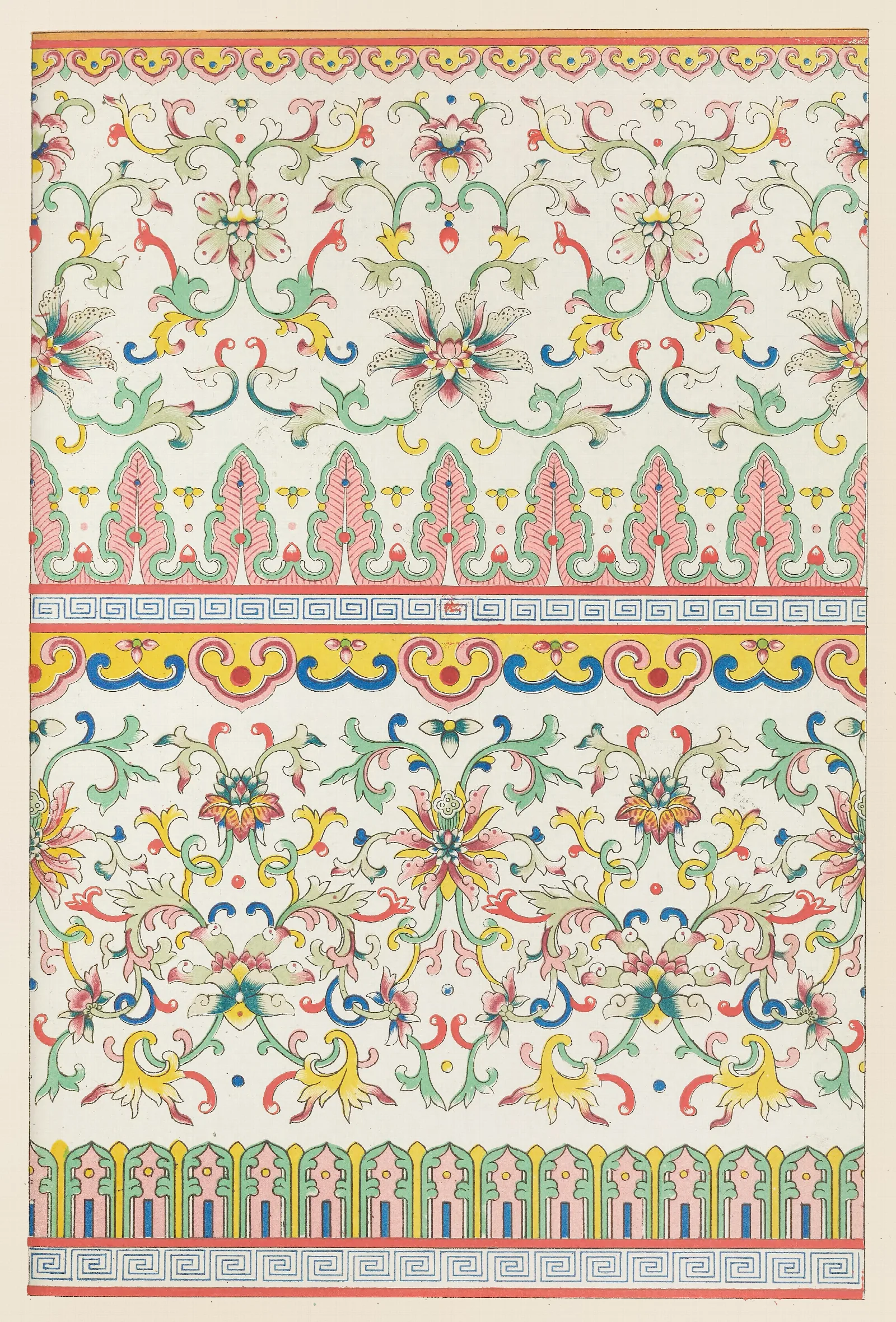 Examples Of Chinese Ornament Pl 59 Wall Art by Owen Jones - Canvas Print