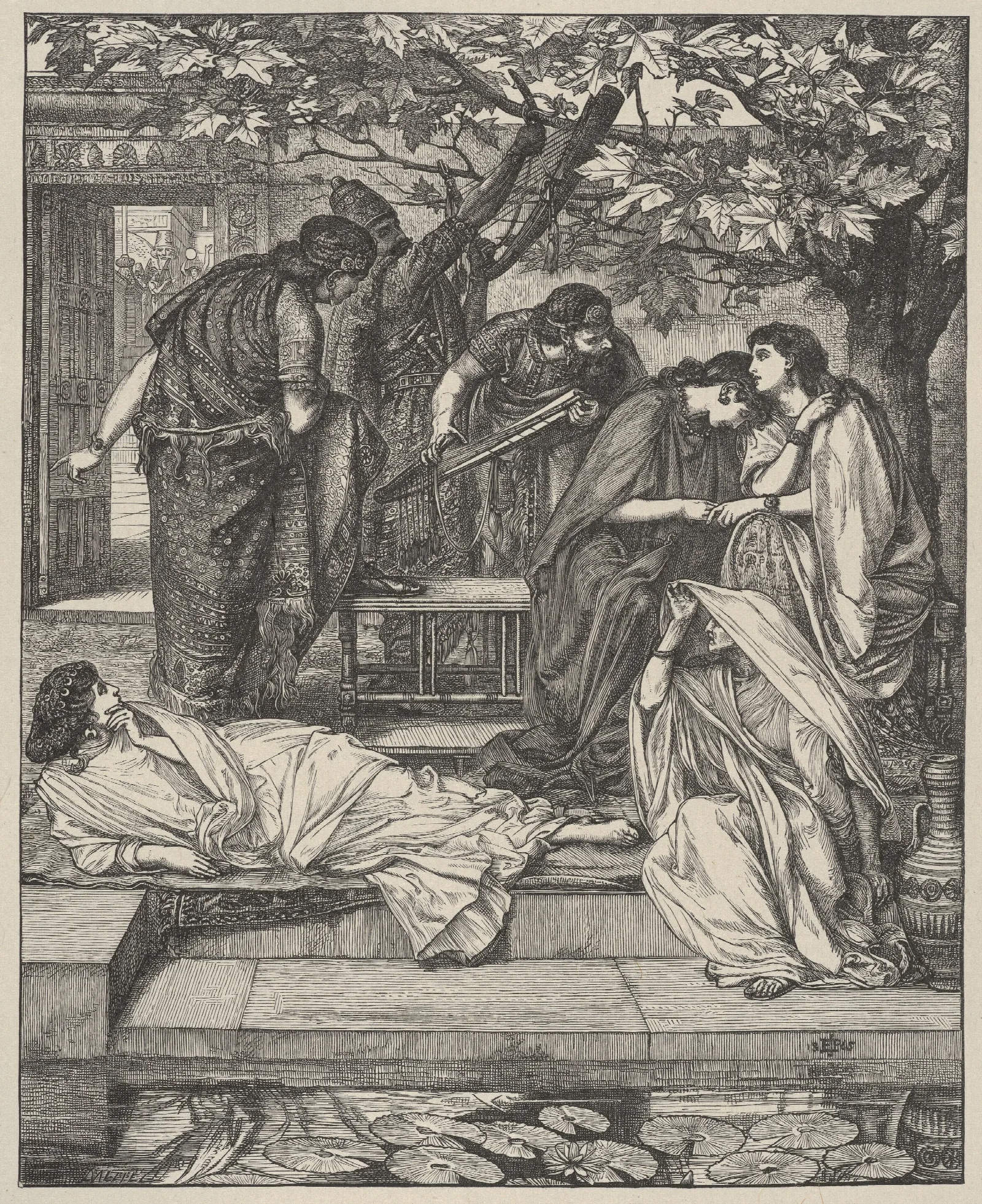 By The Rivers Of Babylon Wall Art by Edward John Poynter - Canvas Print