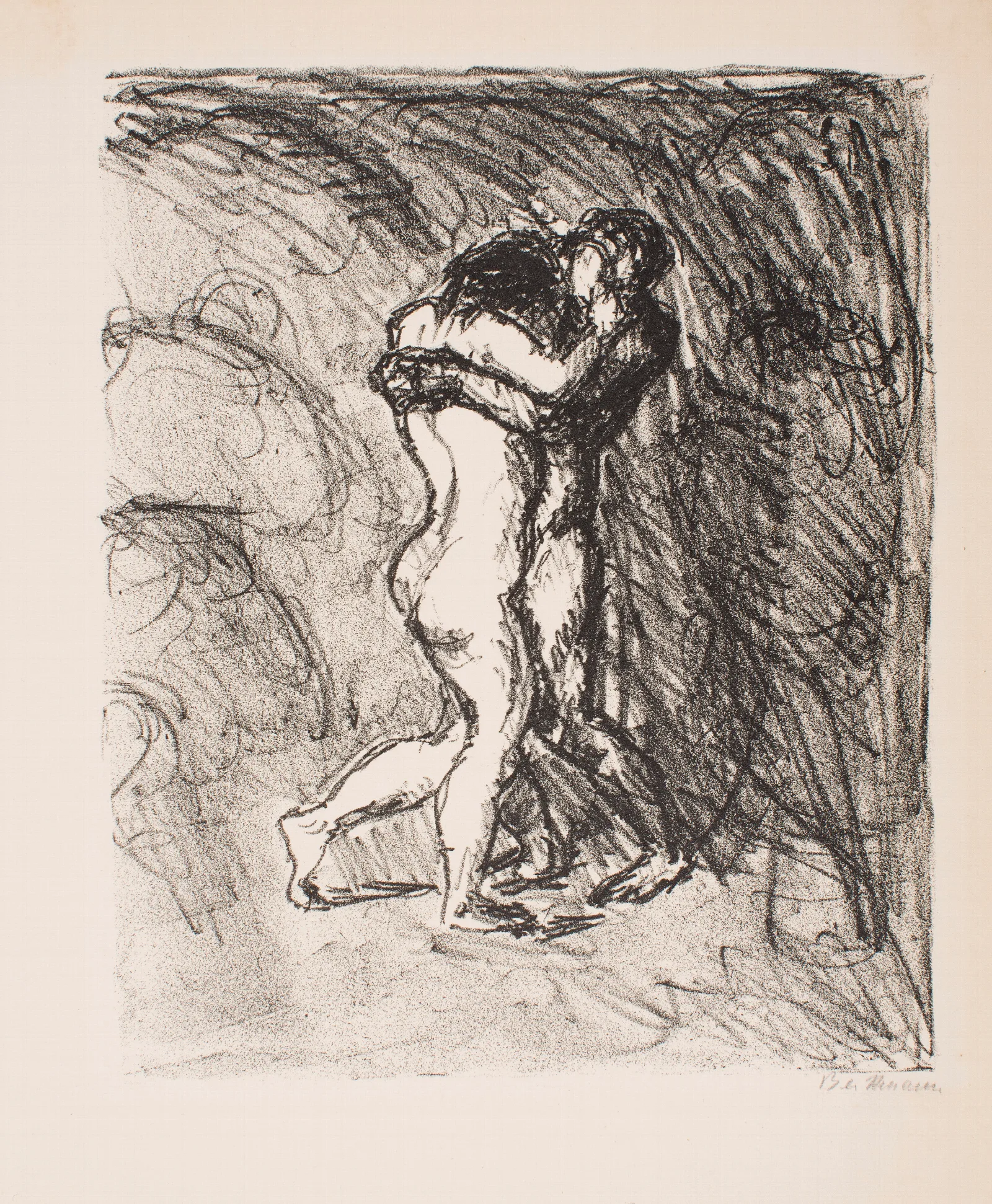 The Reunion Plate 6 From The Series The Return Of Eurydice Three Cantos Wall Art by Max Beckmann - Canvas Print