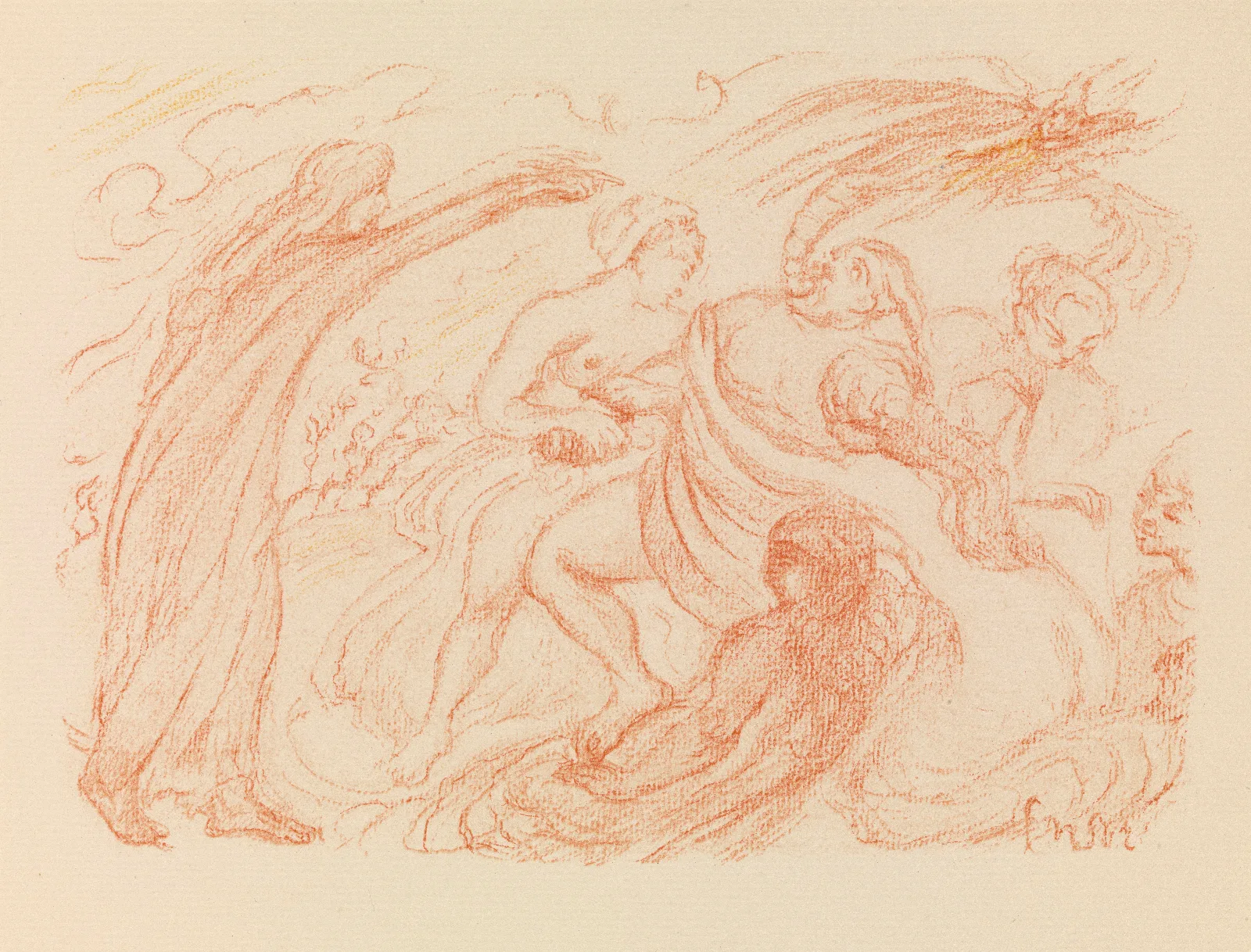 Christ Drives The Devil Out Of The Body Of A Possessed Person Wall Art by James Ensor - Canvas Print