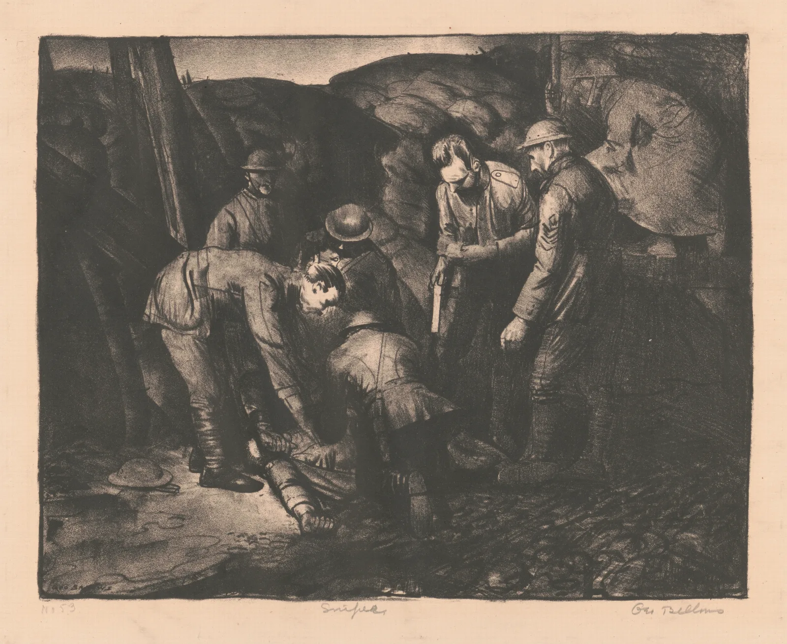 Sniped Wall Art by George Wesley Bellows - Canvas Print