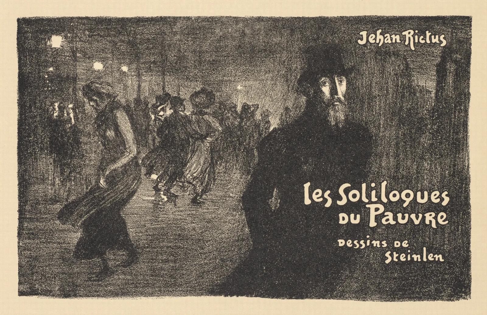 Paris By Night Paris La Nuit Wall Art by Théophile Alexandre Steinlen - Canvas Print