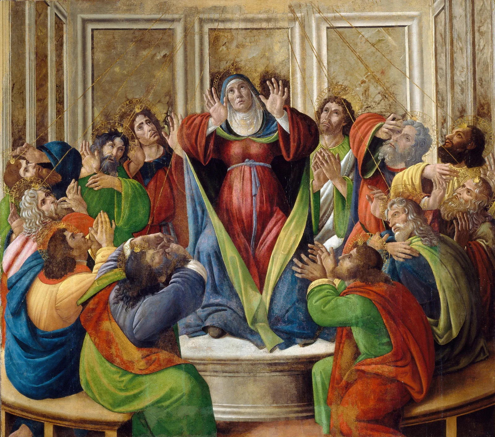 The Descent Of The Holy Ghost Wall Art by Sandro Botticelli - Canvas Print