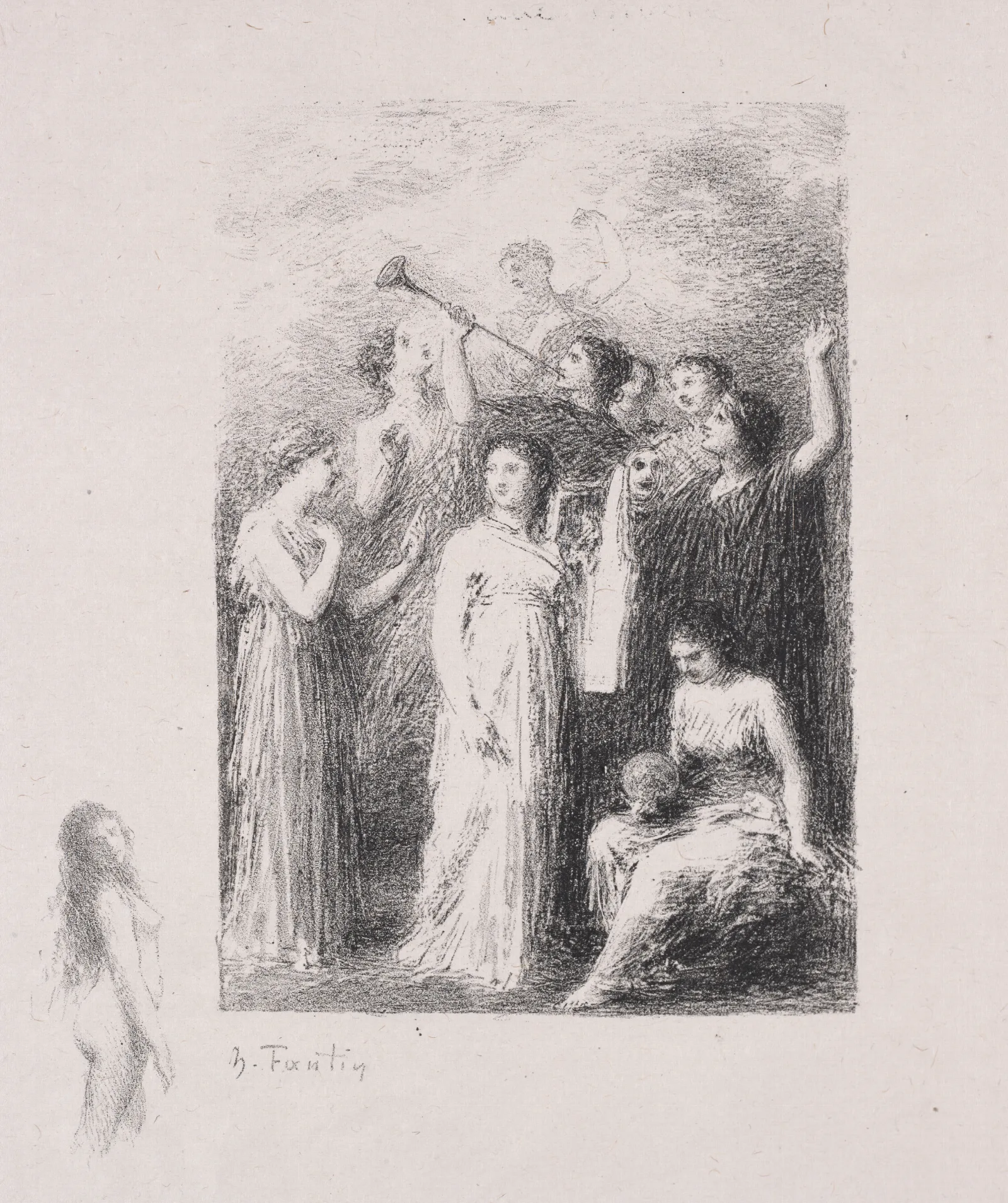 The Blind Wall Art by Henri Fantin-Latour - Canvas Print