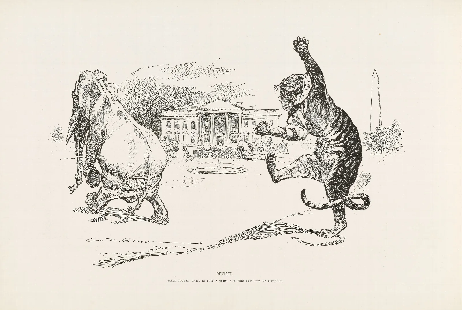 Revised Wall Art by Charles Dana Gibson - Canvas Print