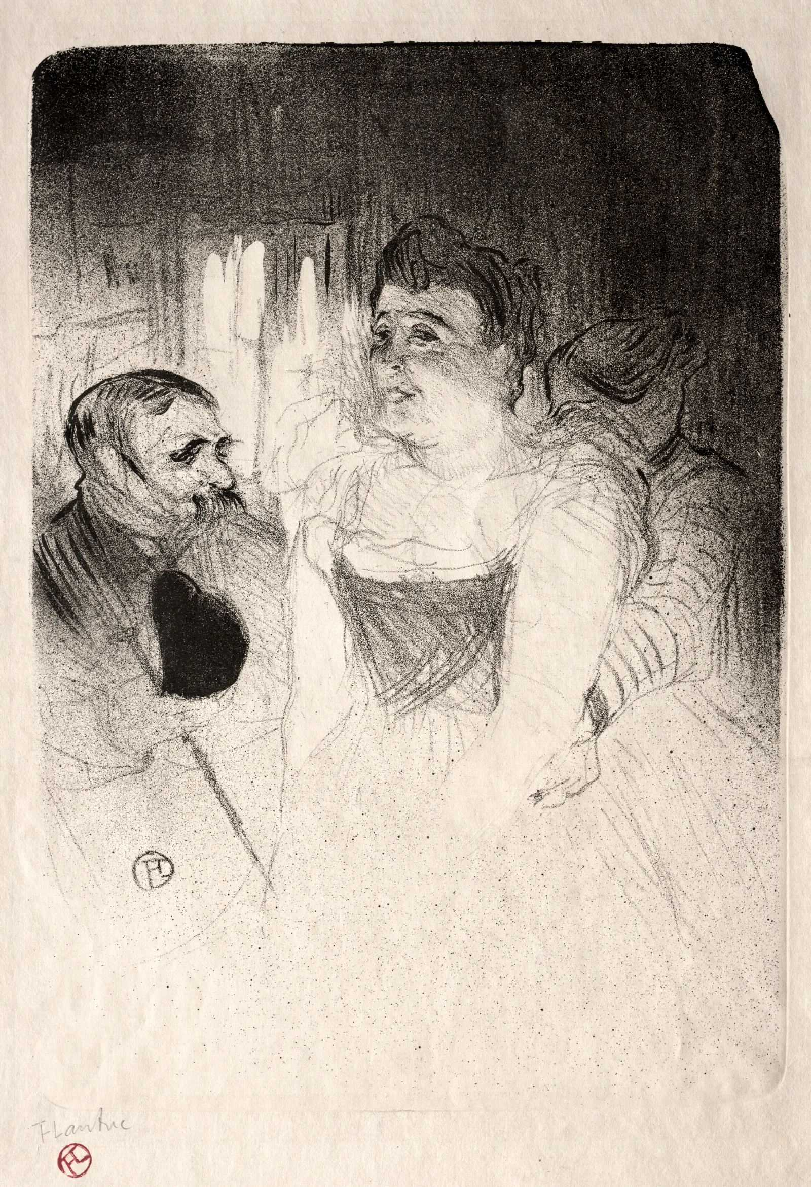 Judic In The Loge Wall Art by Henri de Toulouse-Lautrec - Canvas Print