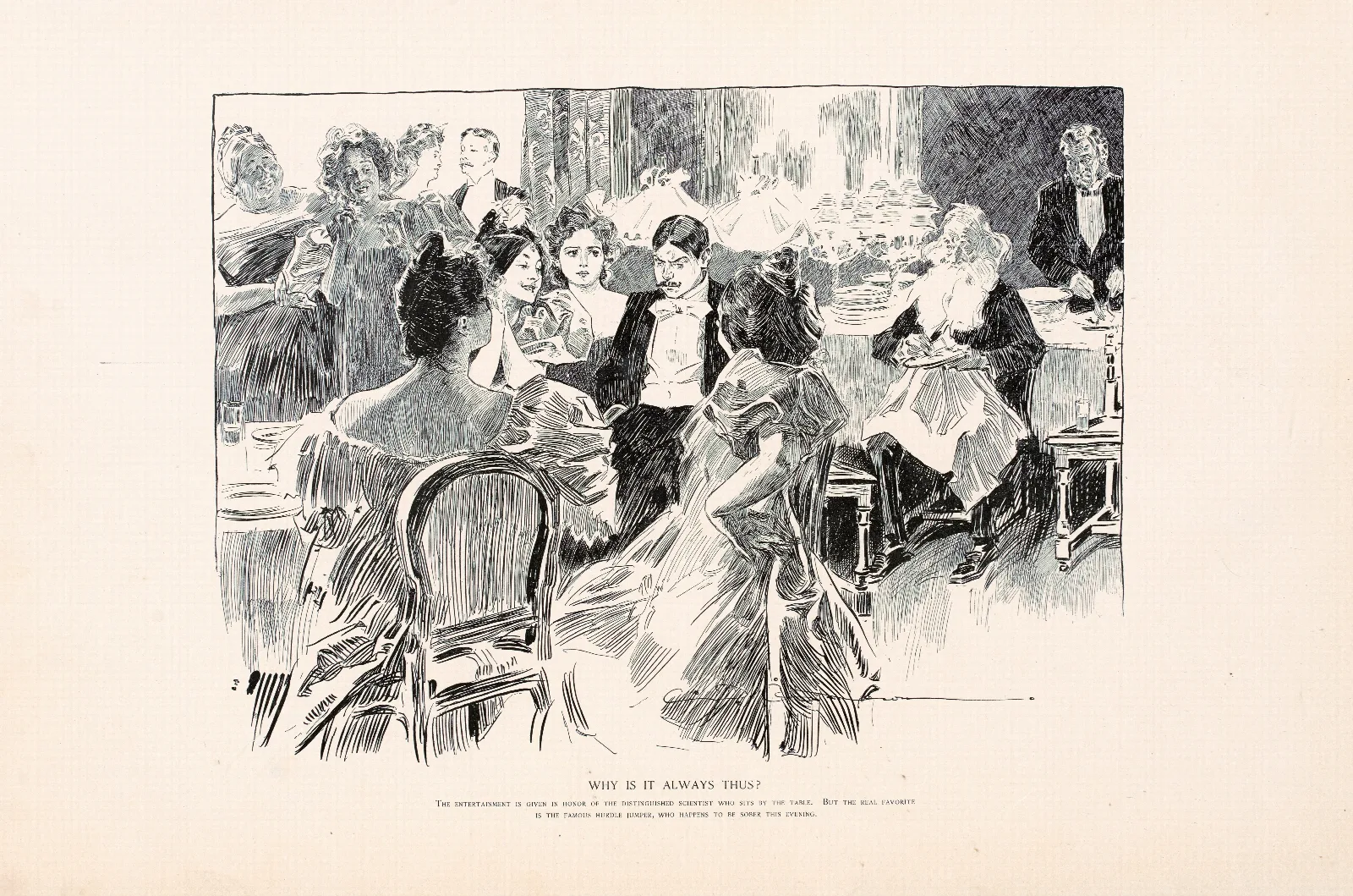 Why Is It Always Thus Wall Art by Charles Dana Gibson - Canvas Print
