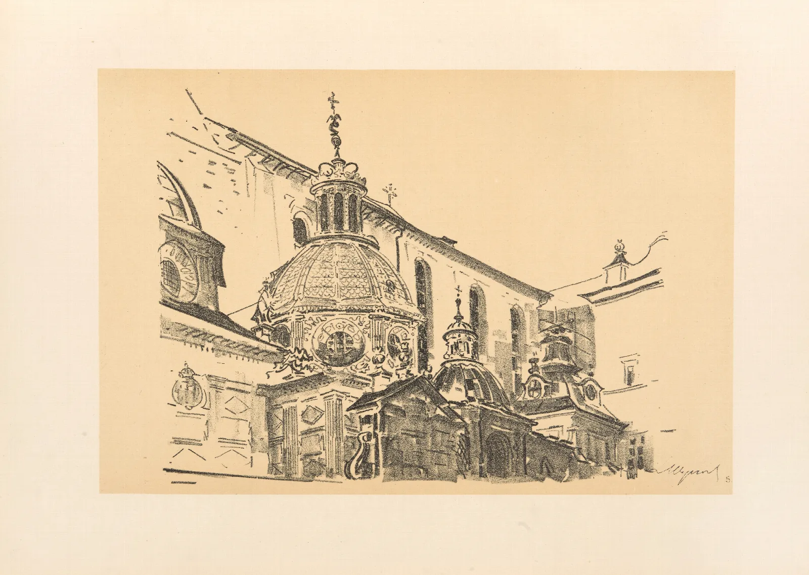 The Zygmunt Chapel Wall Art by Leon Wyczółkowski - Canvas Print