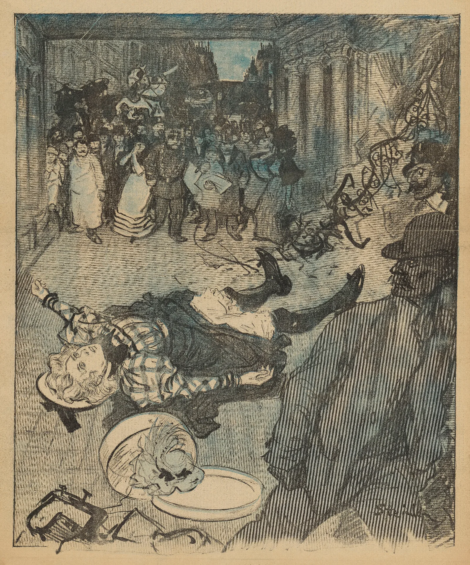 Le Journal Paris Grand Roman Inedit Par Emile Zola Wall Art by Théophile Alexandre Steinlen - Canvas Print
