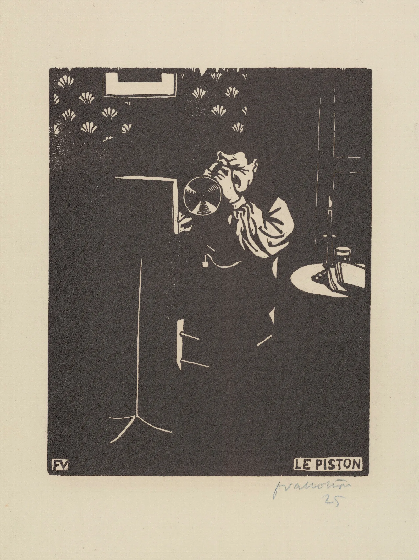 Le Piston Wall Art by Félix Vallotton - Canvas Print