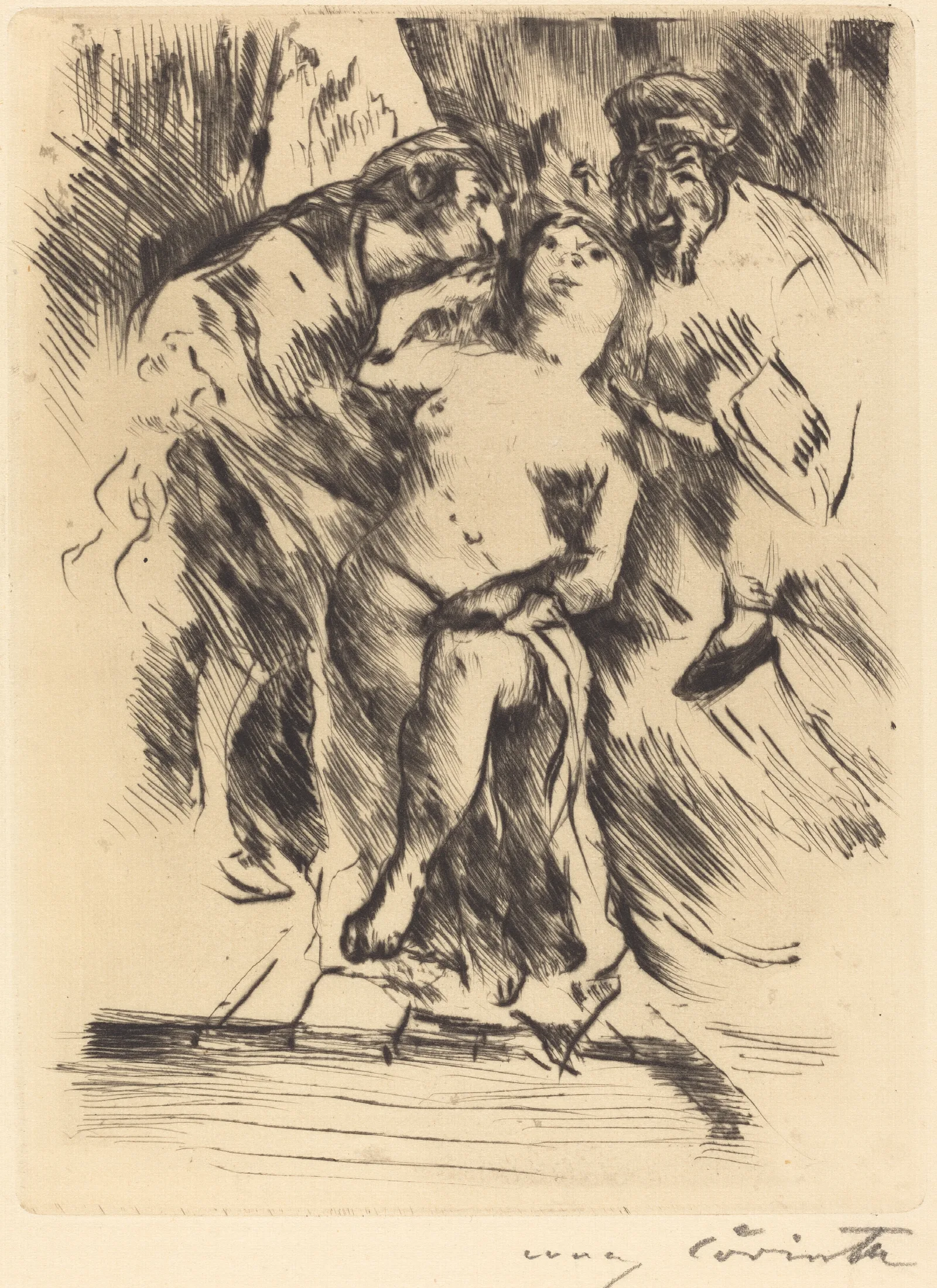 Susanna In The Bath Susanna Im Bade Wall Art by Lovis Corinth - Canvas Print