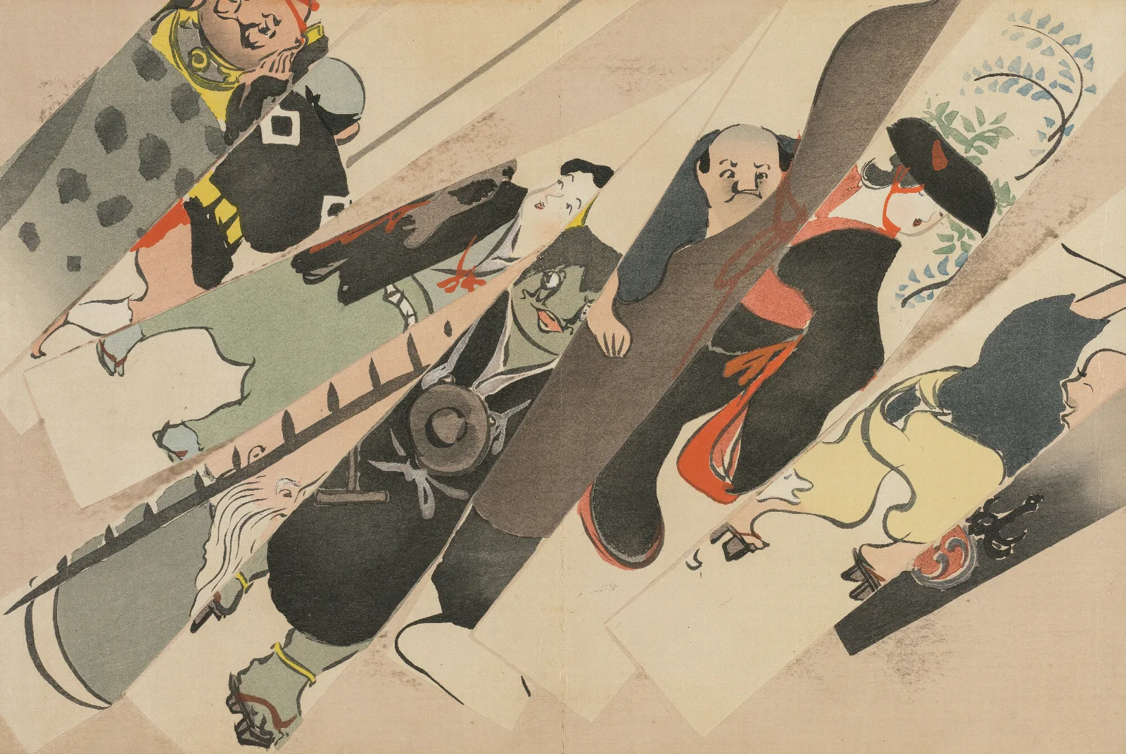 Otsu E Otsu E Wall Art by Kamisaka Sekka - Canvas Print