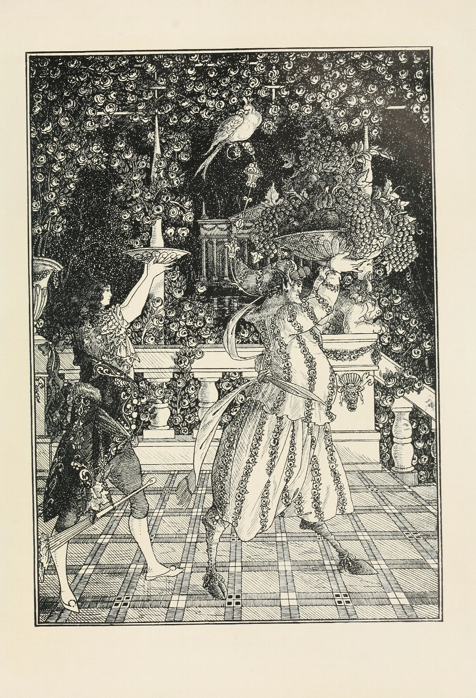 Under The Hill Pl 03 Wall Art by Aubrey Vincent Beardsley - Canvas Print