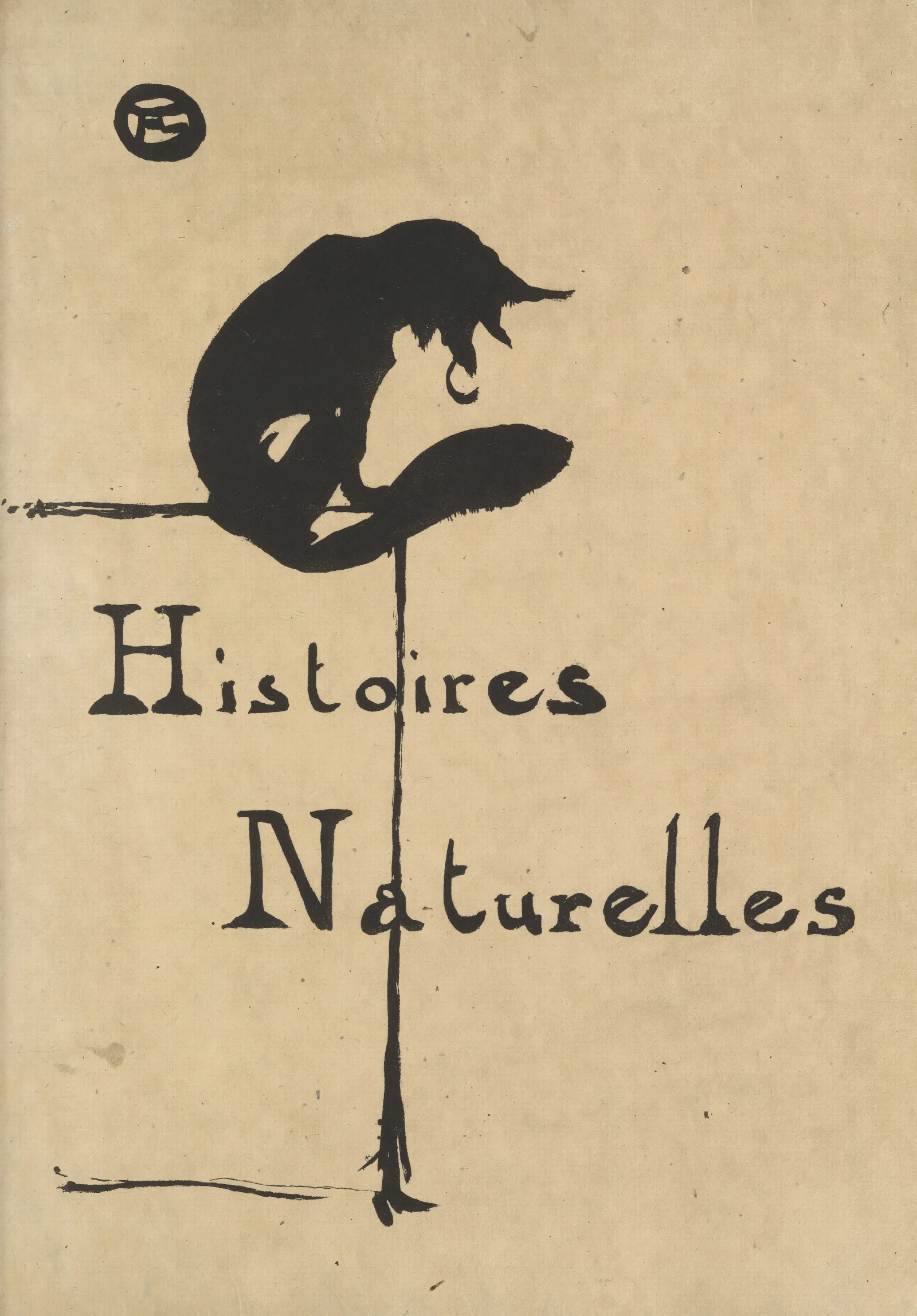Histoires Naturelles Titlepage Wall Art by Henri de Toulouse-Lautrec - Canvas Print