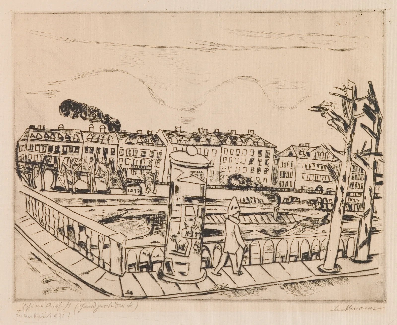 Schone Aussicht Winter Landscape Wall Art by Max Beckmann - Canvas Print