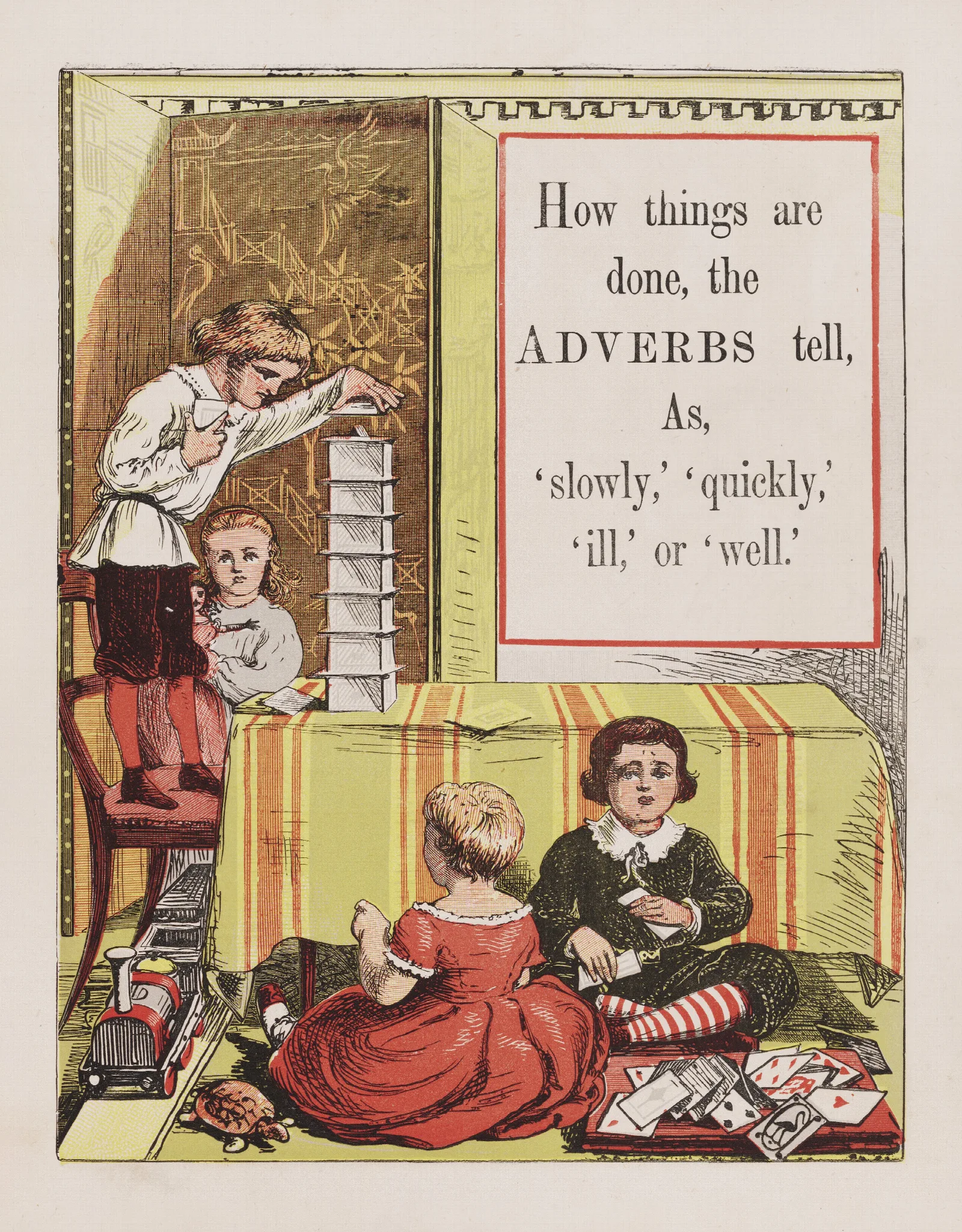 Adverbs Wall Art by Walter Crane - Canvas Print