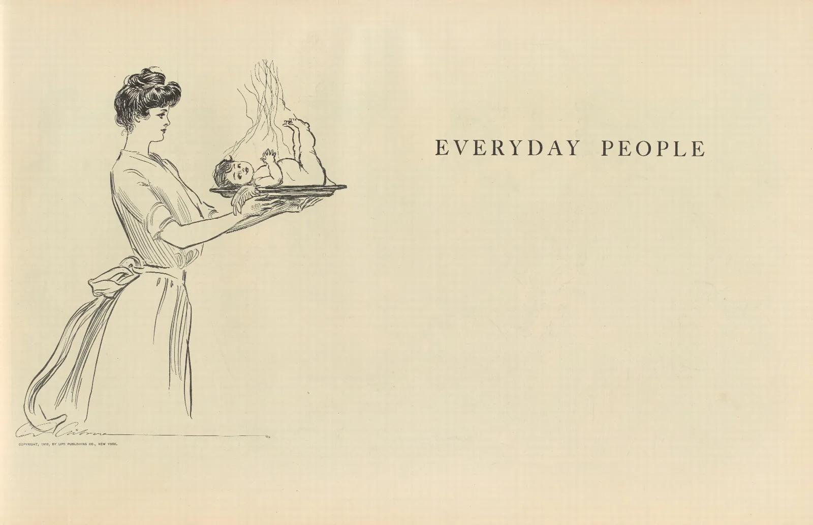Everyday People Wall Art by Charles Dana Gibson - Canvas Print