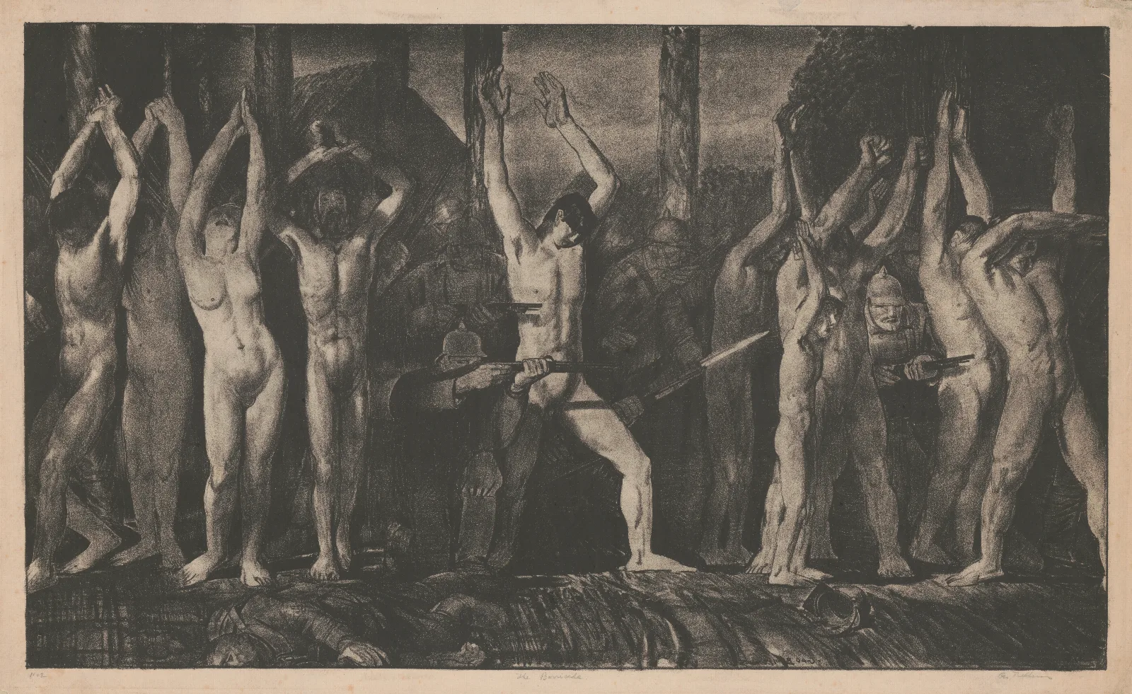 The Barricade 2 Wall Art by George Wesley Bellows - Canvas Print