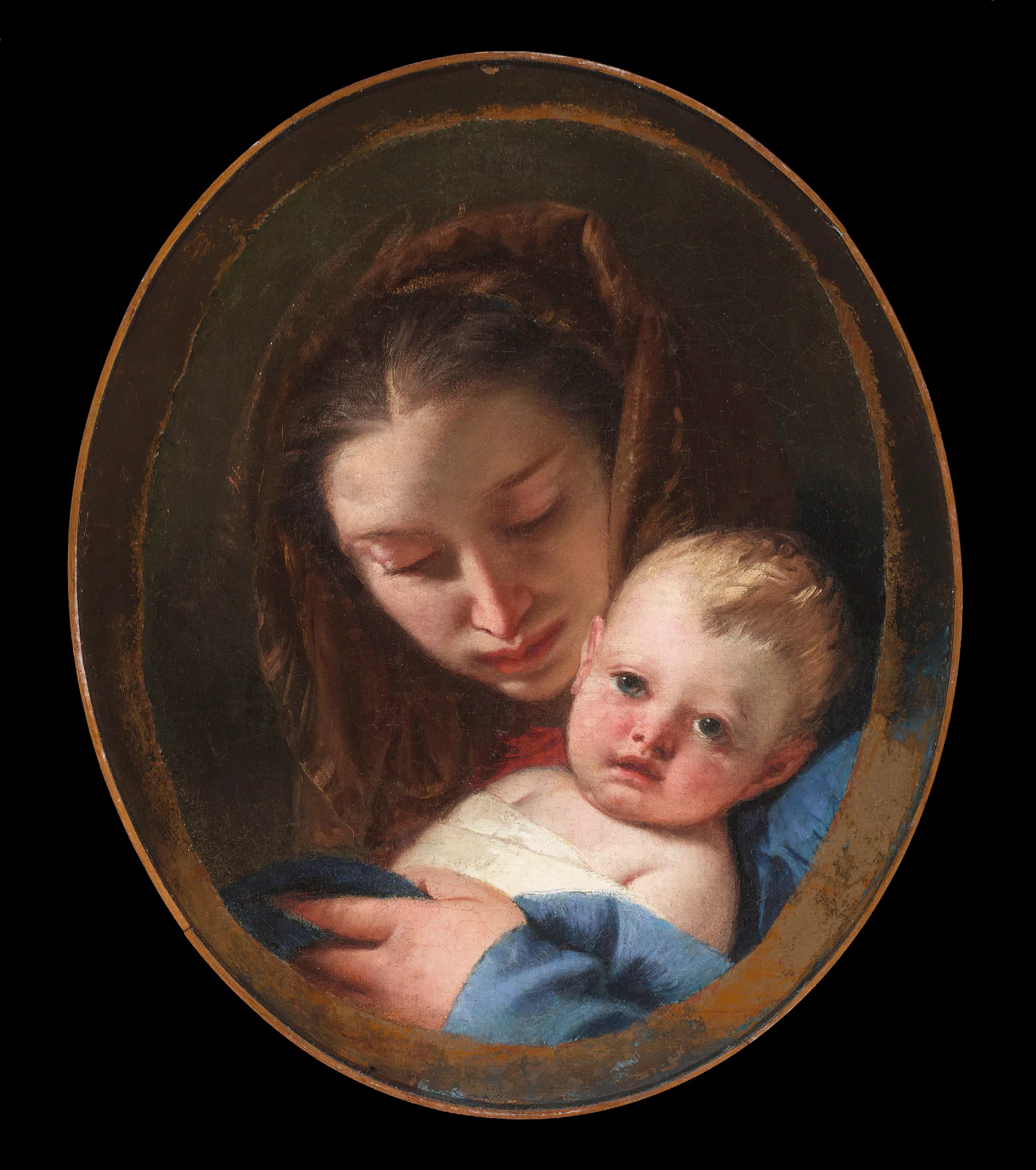Madonna And Child 91 Wall Art by Giovanni Battista Tiepolo - Canvas Print